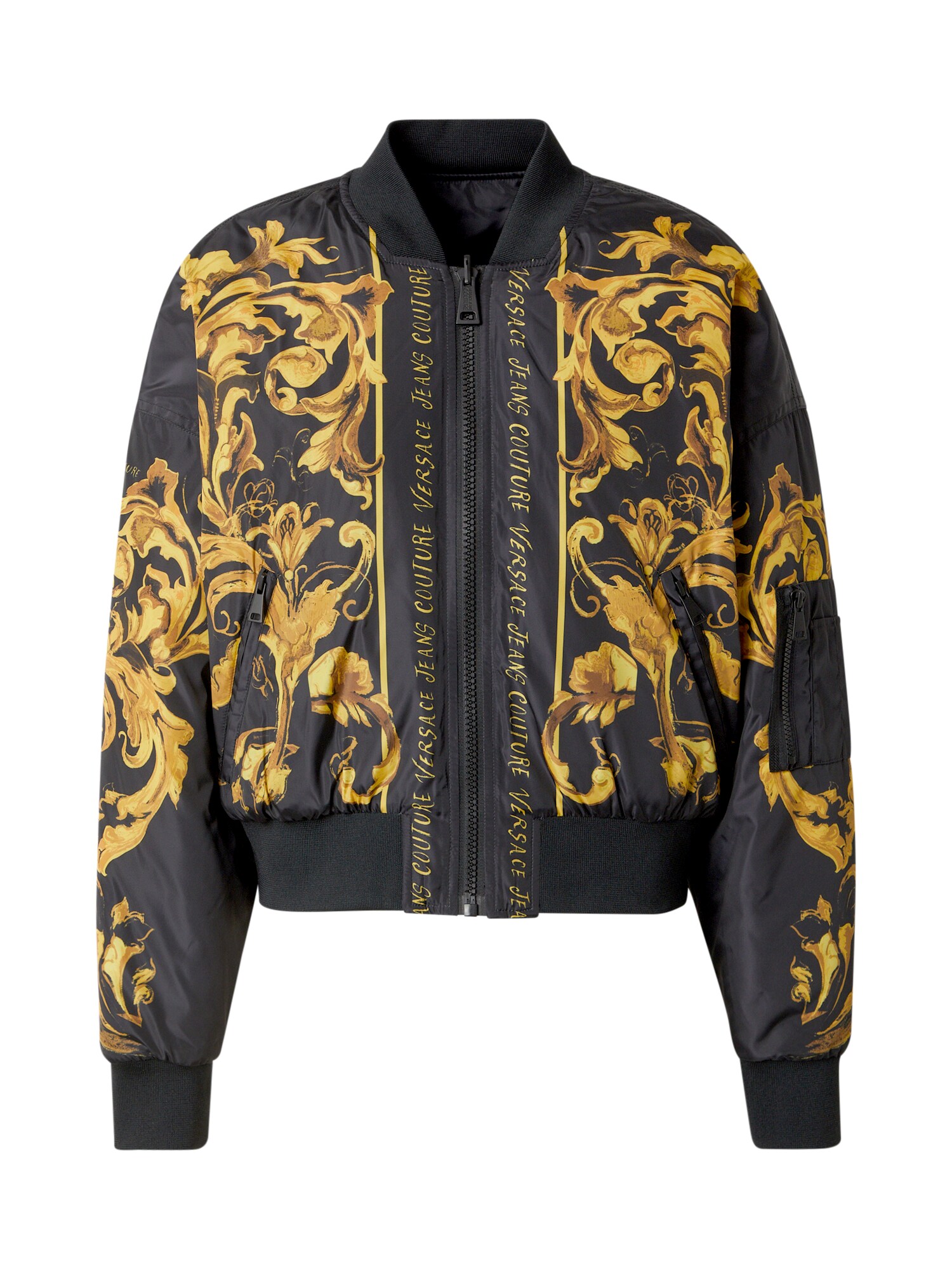 Versace Jeans Couture Geacă de primăvară-toamnă  maro / galben auriu / negru