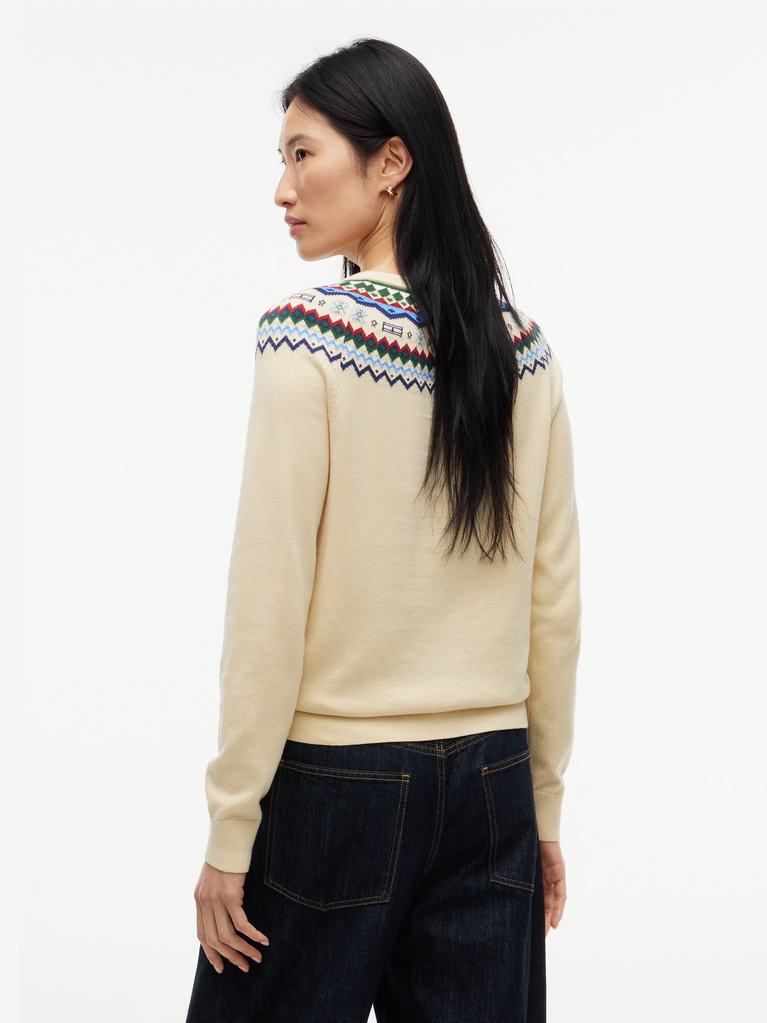 TOMMY HILFIGER Jersey marfil / azul / verde / rojo – imagen 3