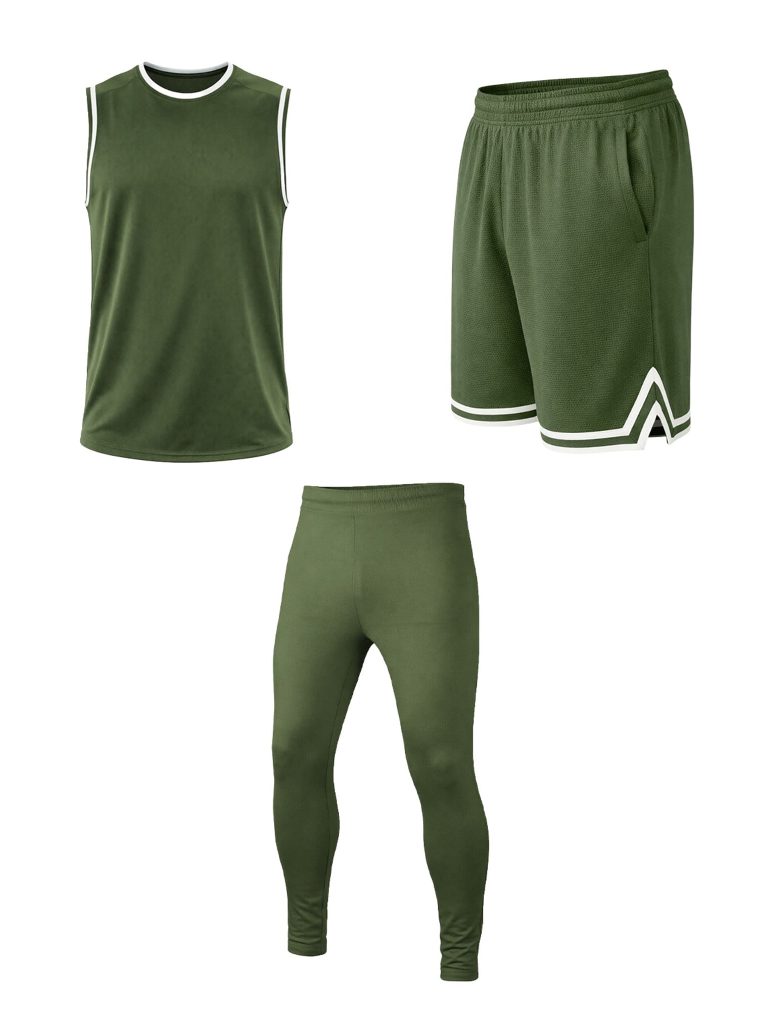 PANTONECLO Completo per l'allenamento 'Flex'  verde scuro