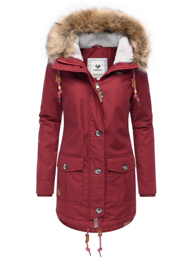 Ragwear Winterjacke 'Jane' Damen Größe L weinrot