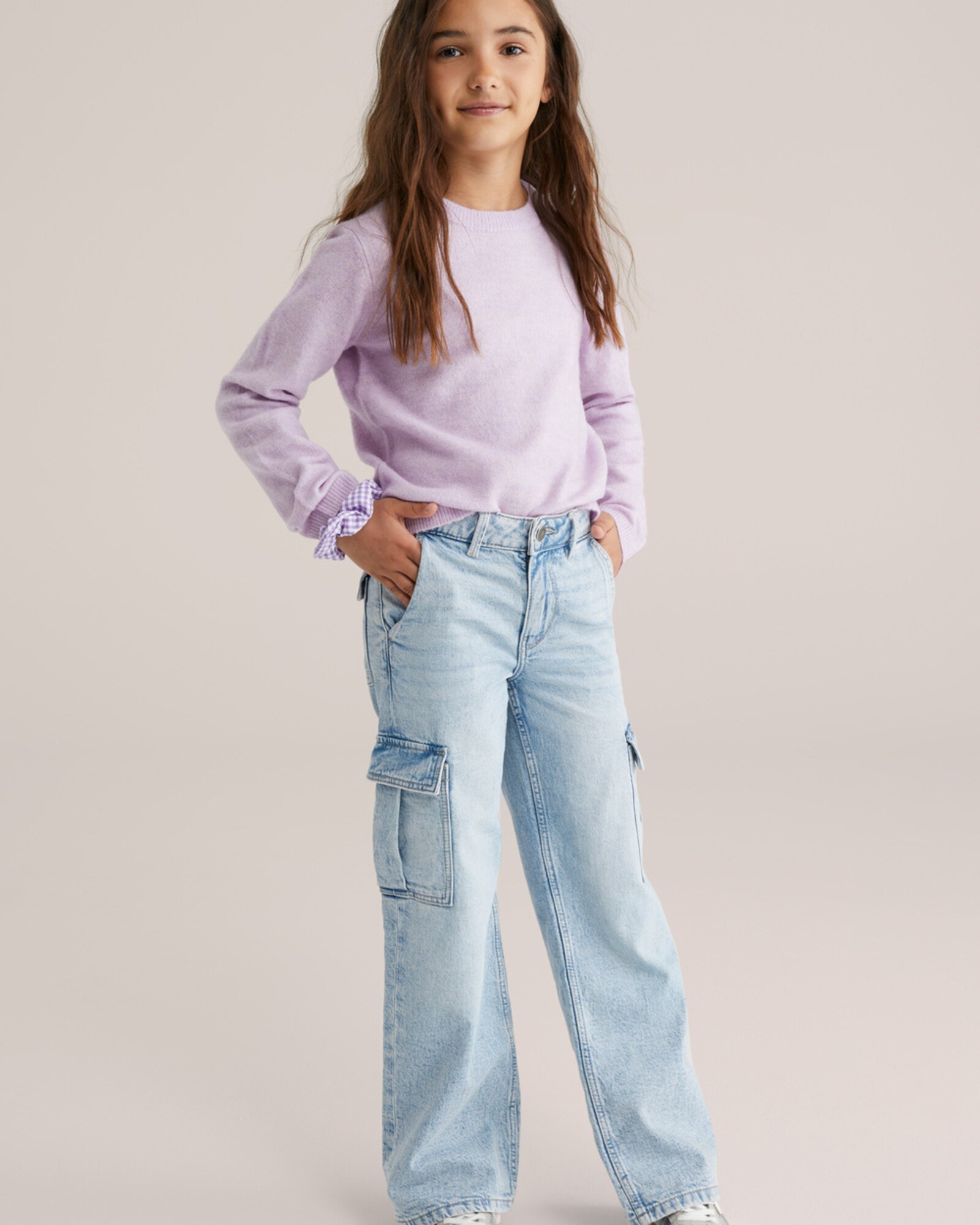 WE Fashion Sveter fialová (obrázok 6)