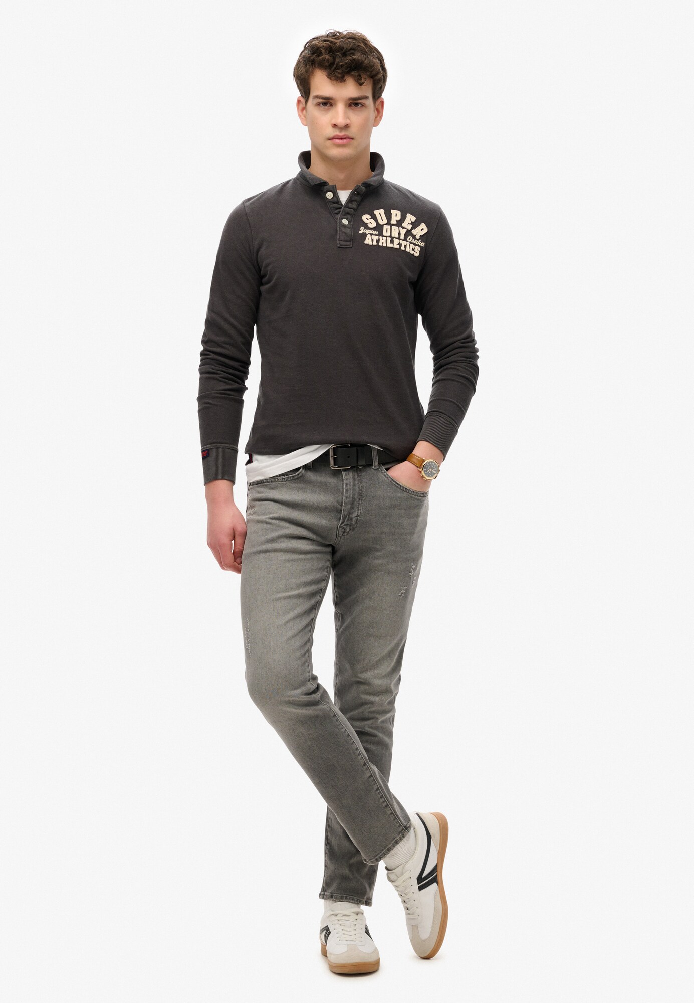 Superdry & Co Tričko 'VINTAGE ATHLETIC' béžová / čierna (obrázok 3)