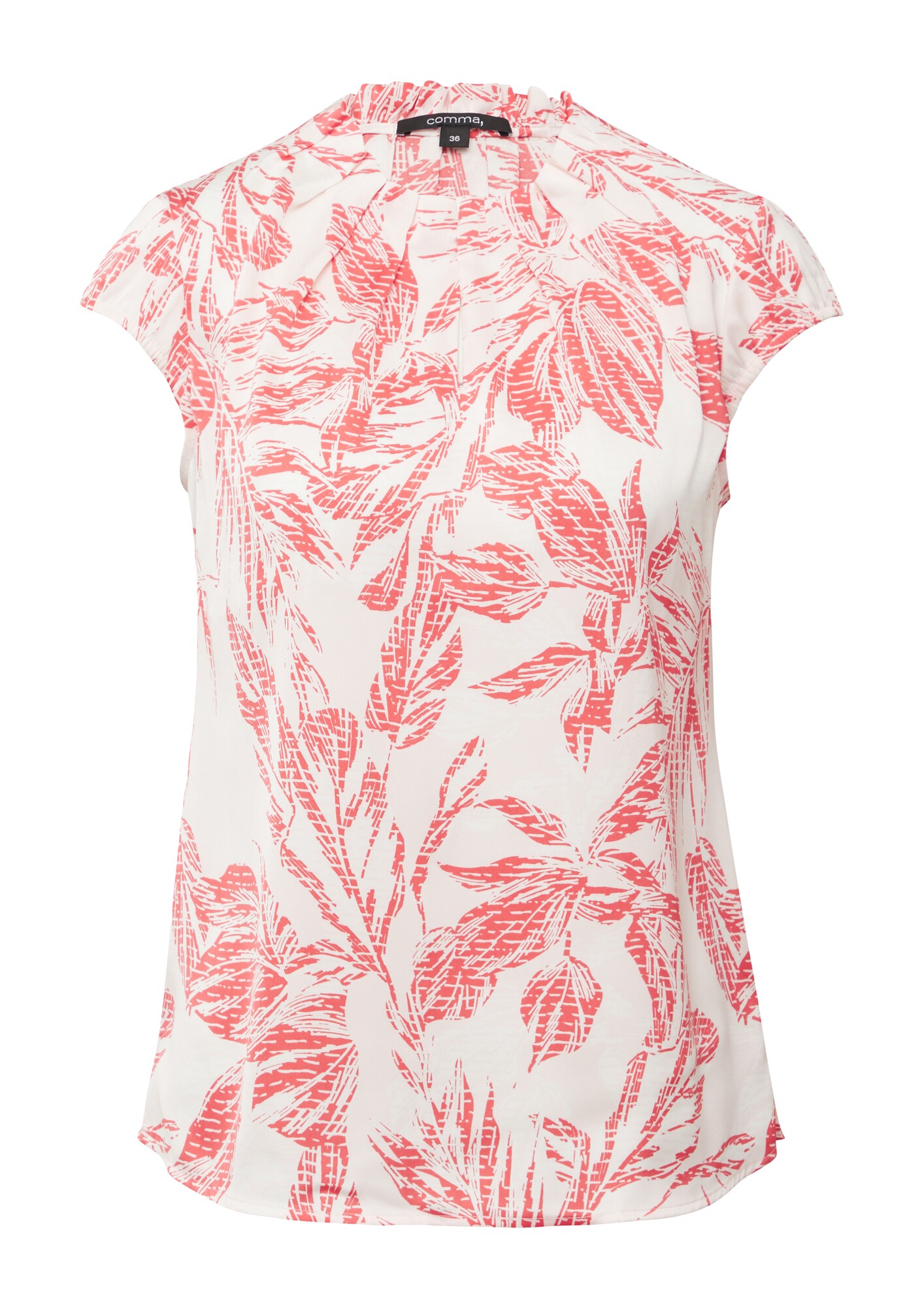 Comma Blouse Magenta / Wit