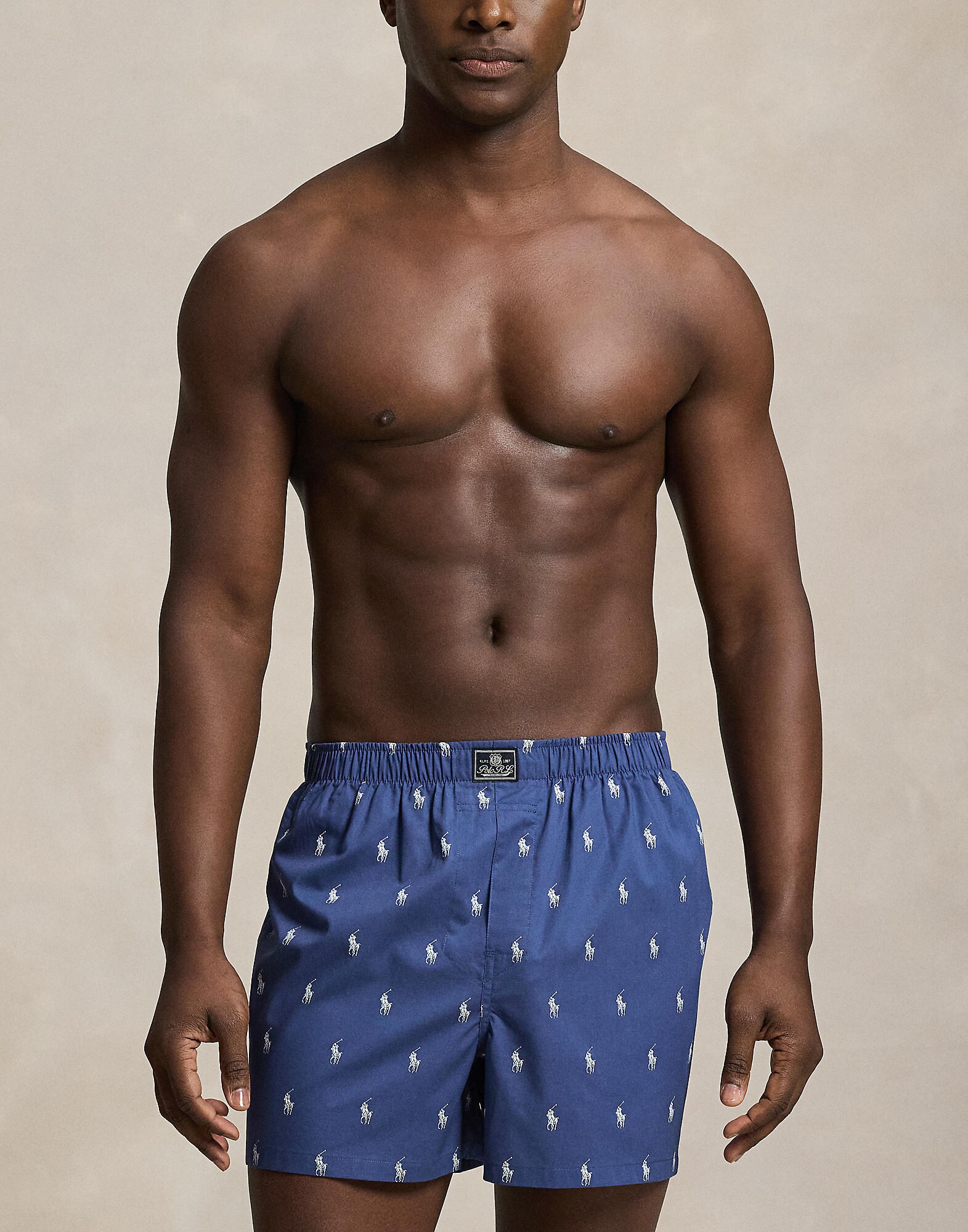 Polo Ralph Lauren Calzoncillo boxer azul pastel / azul oscuro / blanco – imagen 3