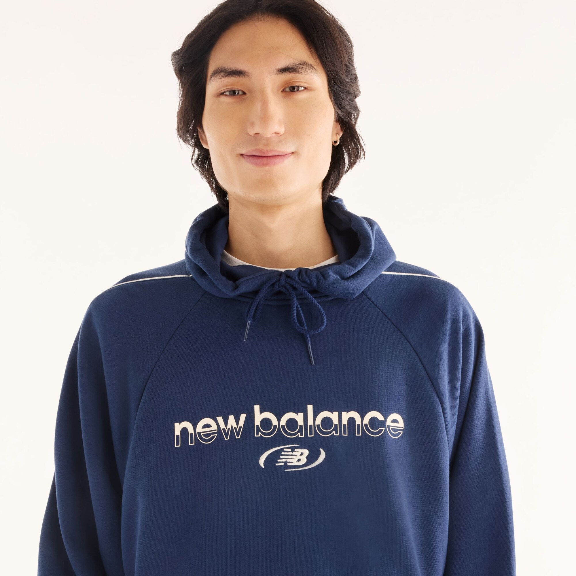 New balance Chaqueta deportiva crema / azul oscuro – imagen 3