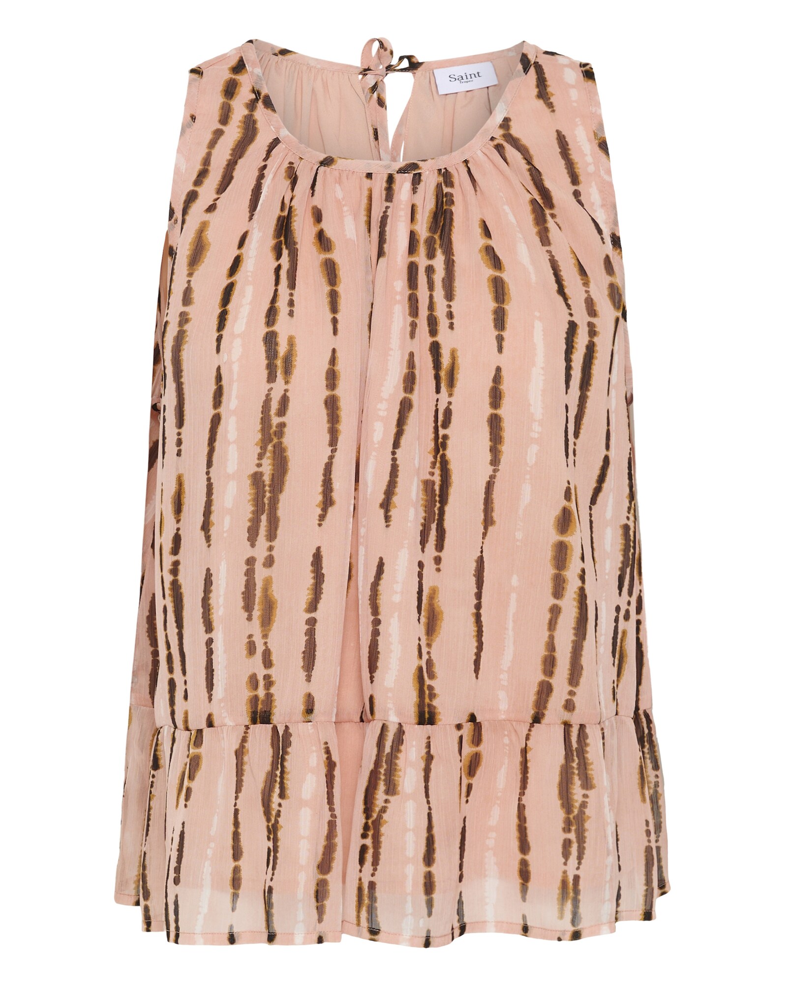 SAINT TROPEZ Blusa 'RavenaSZ'  marrón / albaricique