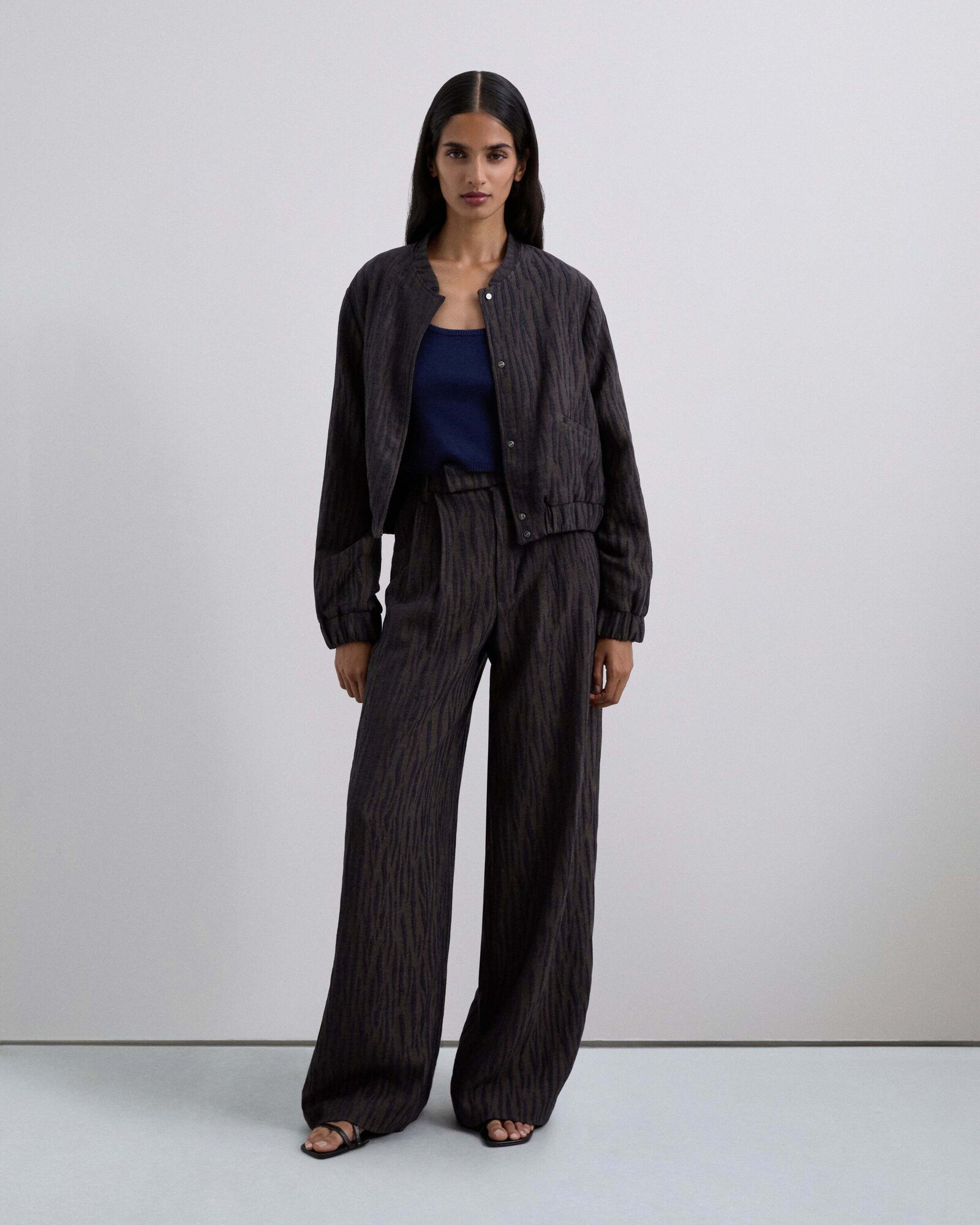 Scalpers Geacă de primăvară-toamnă Obom  albastru marin / maro