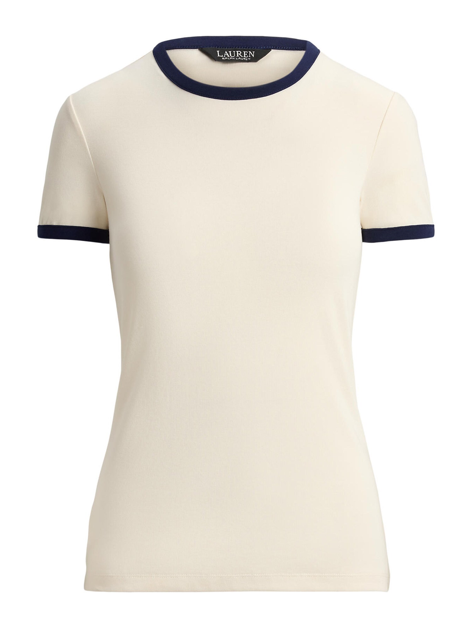 Lauren Ralph Lauren Tricou  bej deschis / albastru marin