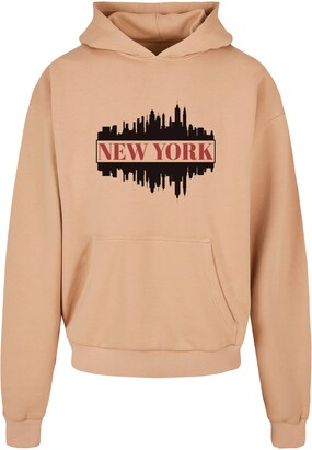 Merchcode Sweatshirt ‘New York’ Beige / Rood / Zwart