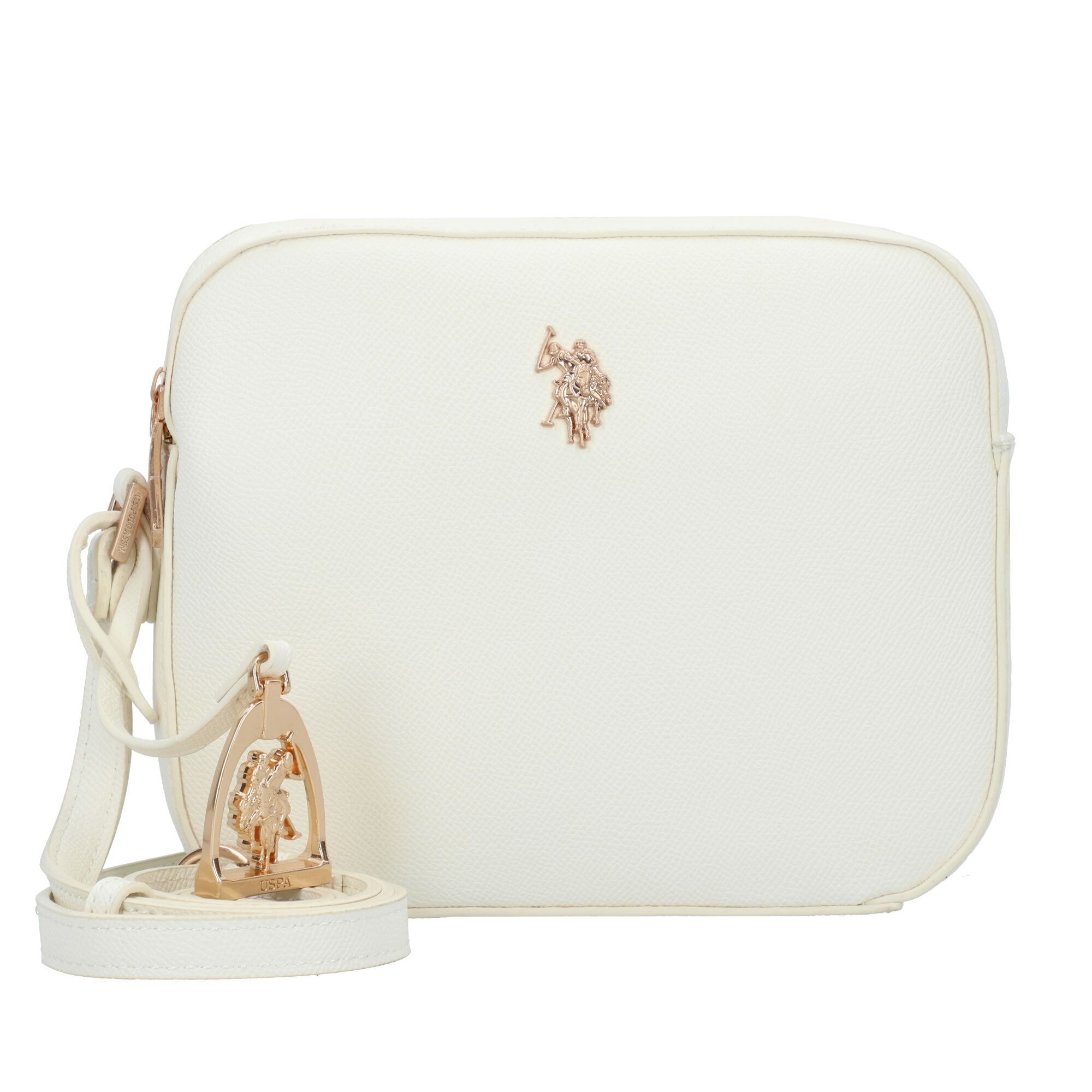 U.S. POLO ASSN. Kabelka na rameno 'Jones' biela