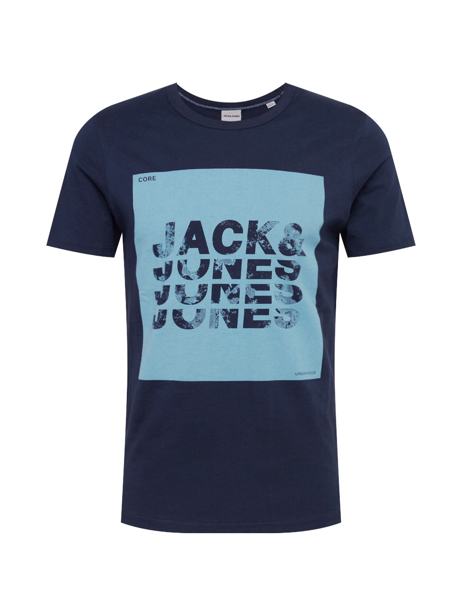 JACK & JONES Marškinėliai 'FURY'  tamsiai mėlyna / šviesiai mėlyna