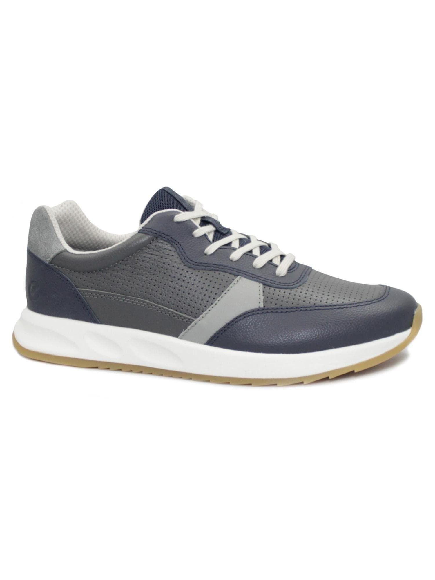 ECCO Zapatillas deportivas bajas 'ECCO OTM M DRESS blu Sneaker scarpe uomo lacci pelle' gris denim