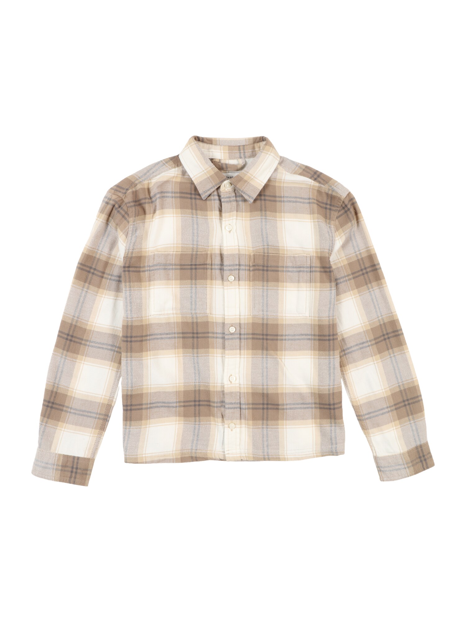 Abercrombie & Fitch Košeľa  karamelová / sivá / biela