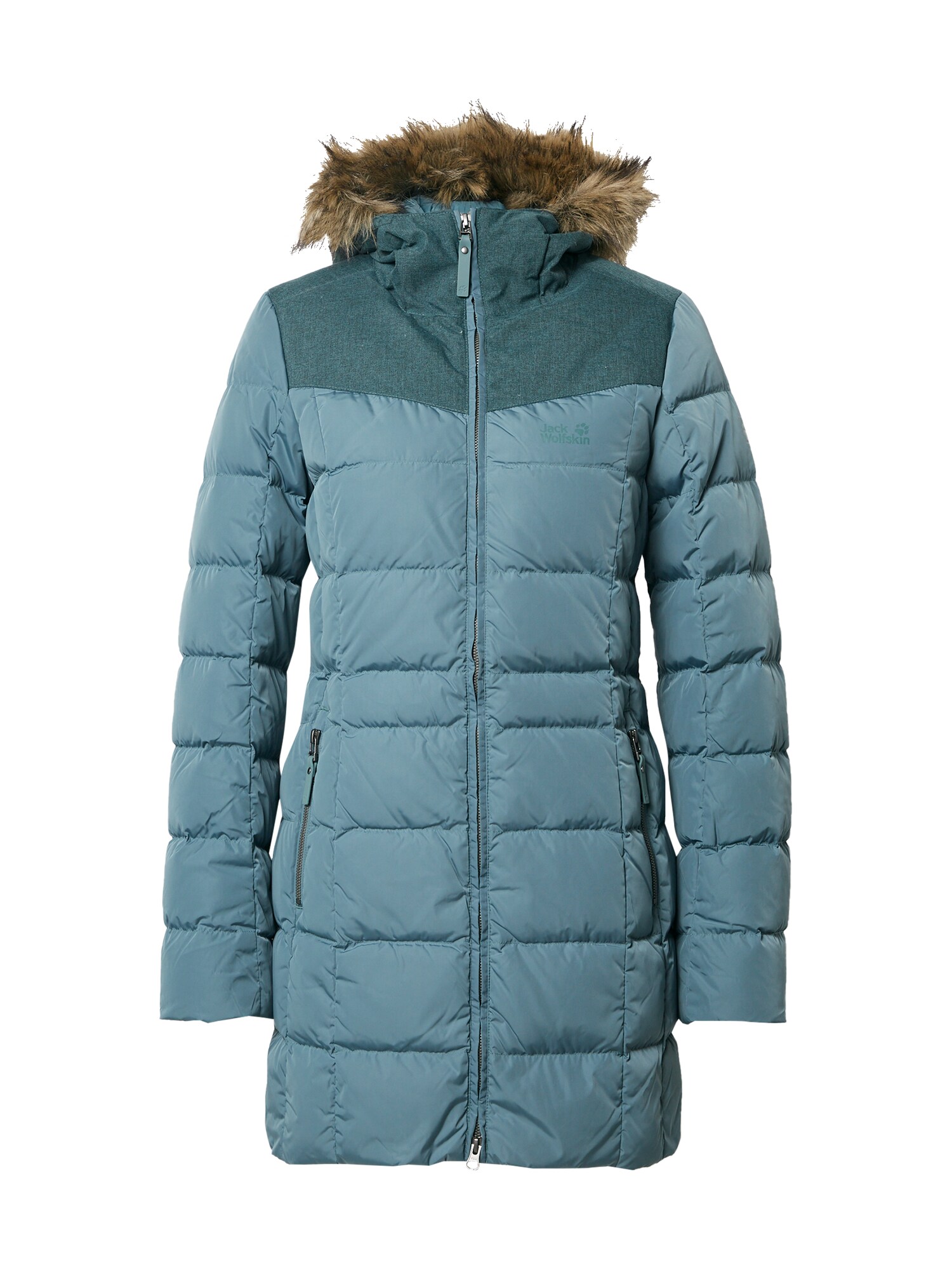 JACK WOLFSKIN Laisvalaikio paltas 'BAFFIN ISLAND'  nefrito spalva / šviesiai žalia