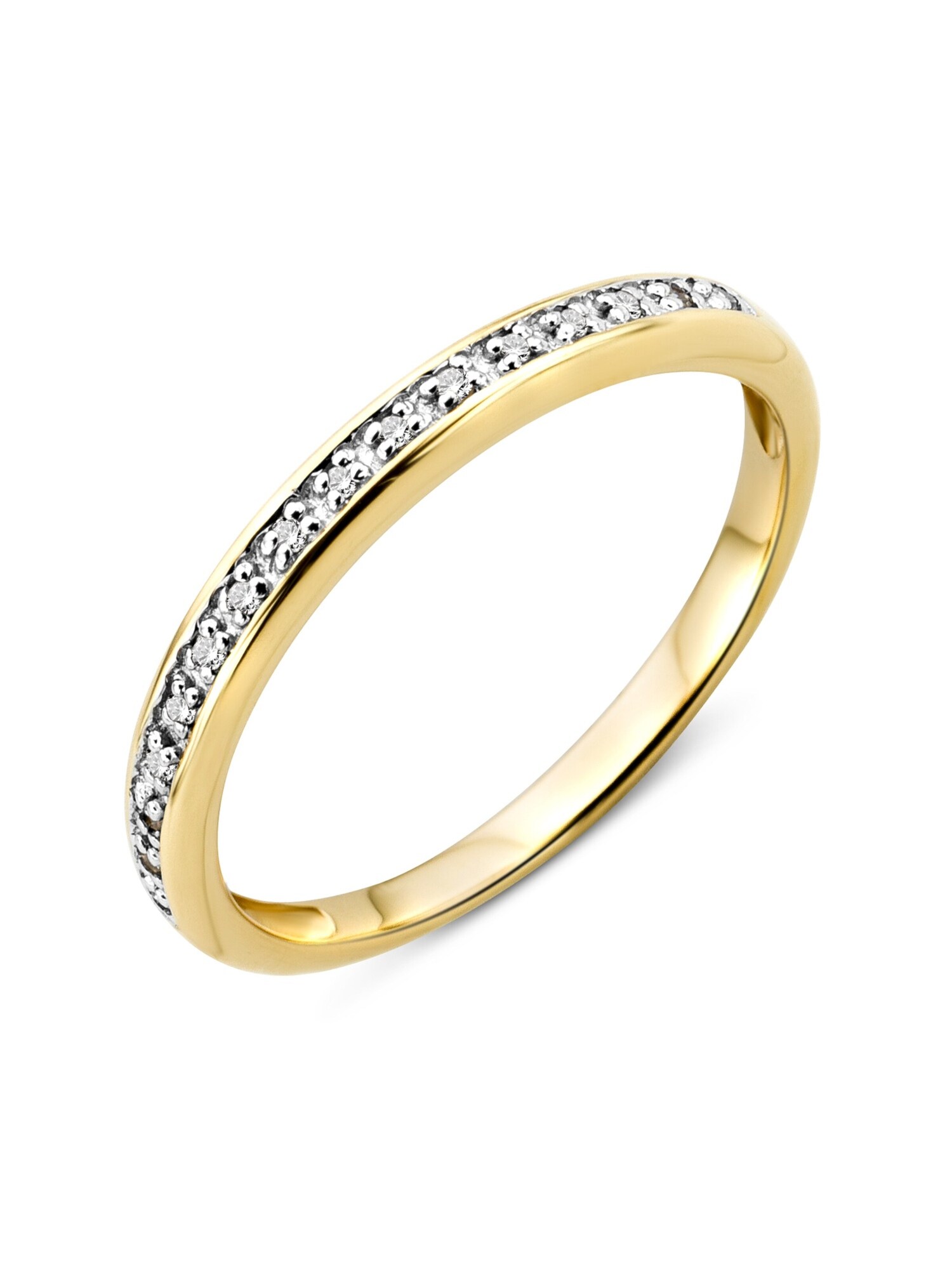 DIAMANT LETERNEL Prsten 'Eternity-Ring aus 375 Gelbgold mit 0.05 Karat Diamant' zlatna
