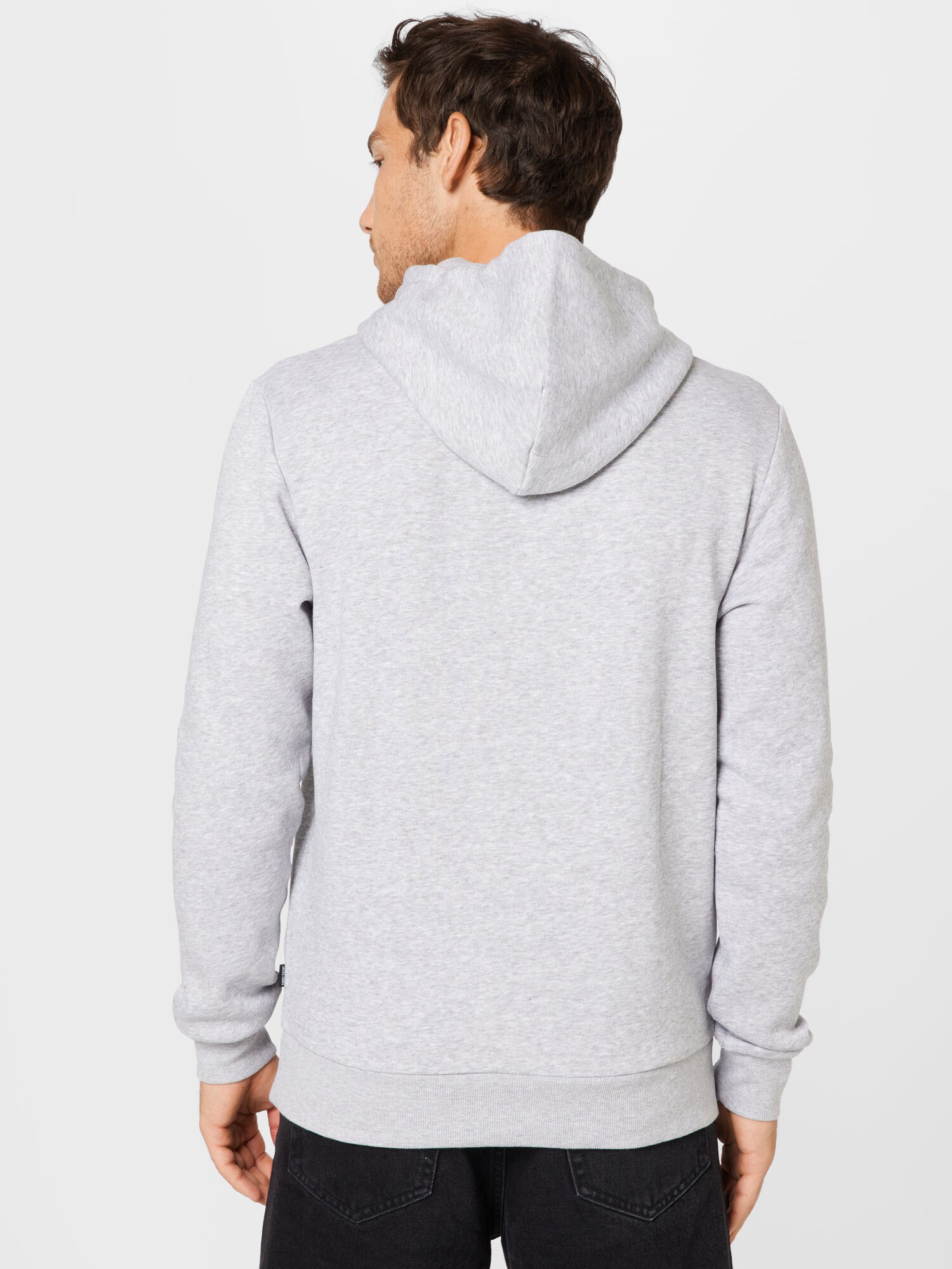 JACK & JONES Mikina sivá melírovaná / červená / čierna / biela (obrázok 3)