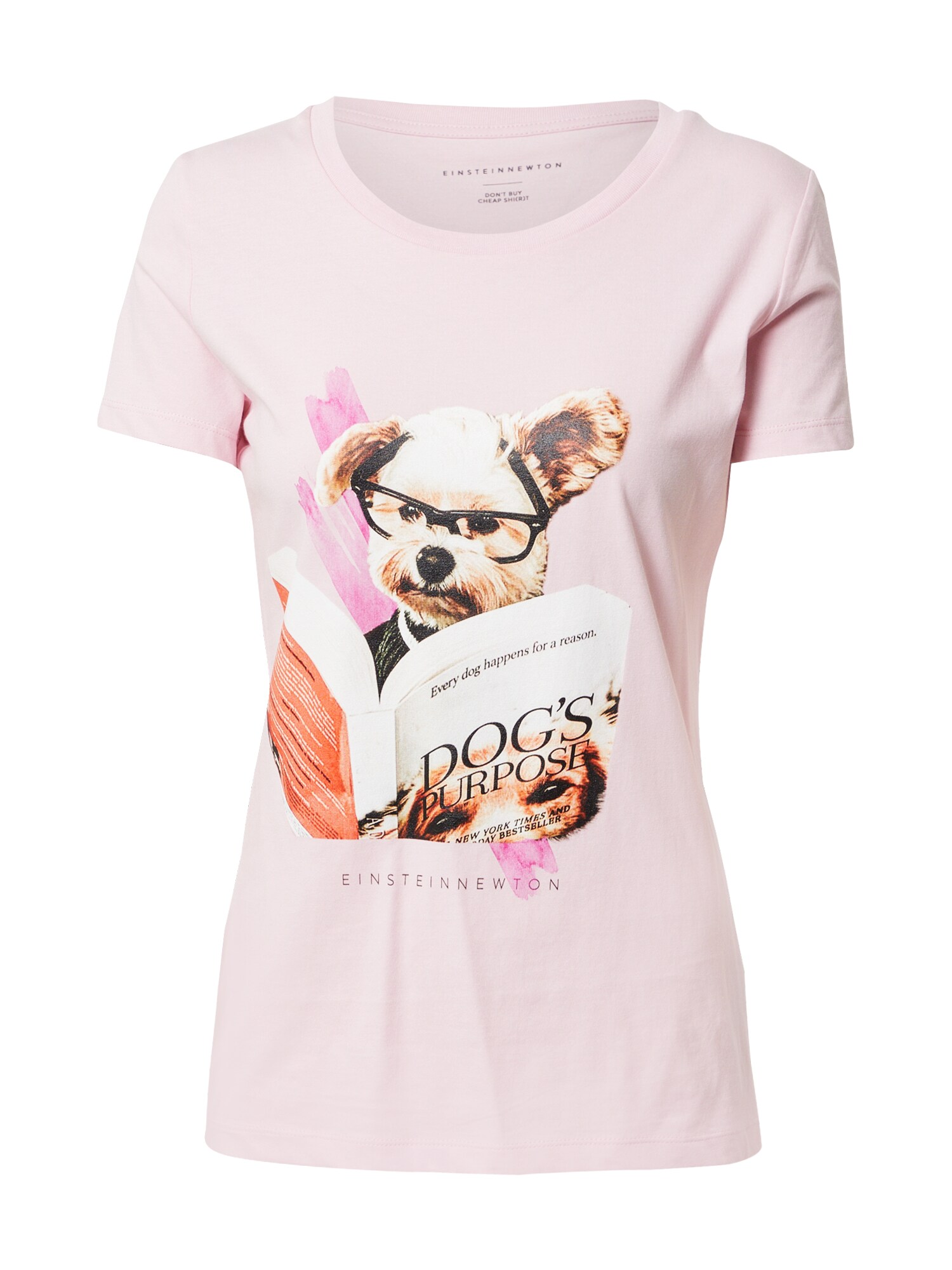 EINSTEIN & NEWTON Majica 'Hund Buch'  miks boja / roza