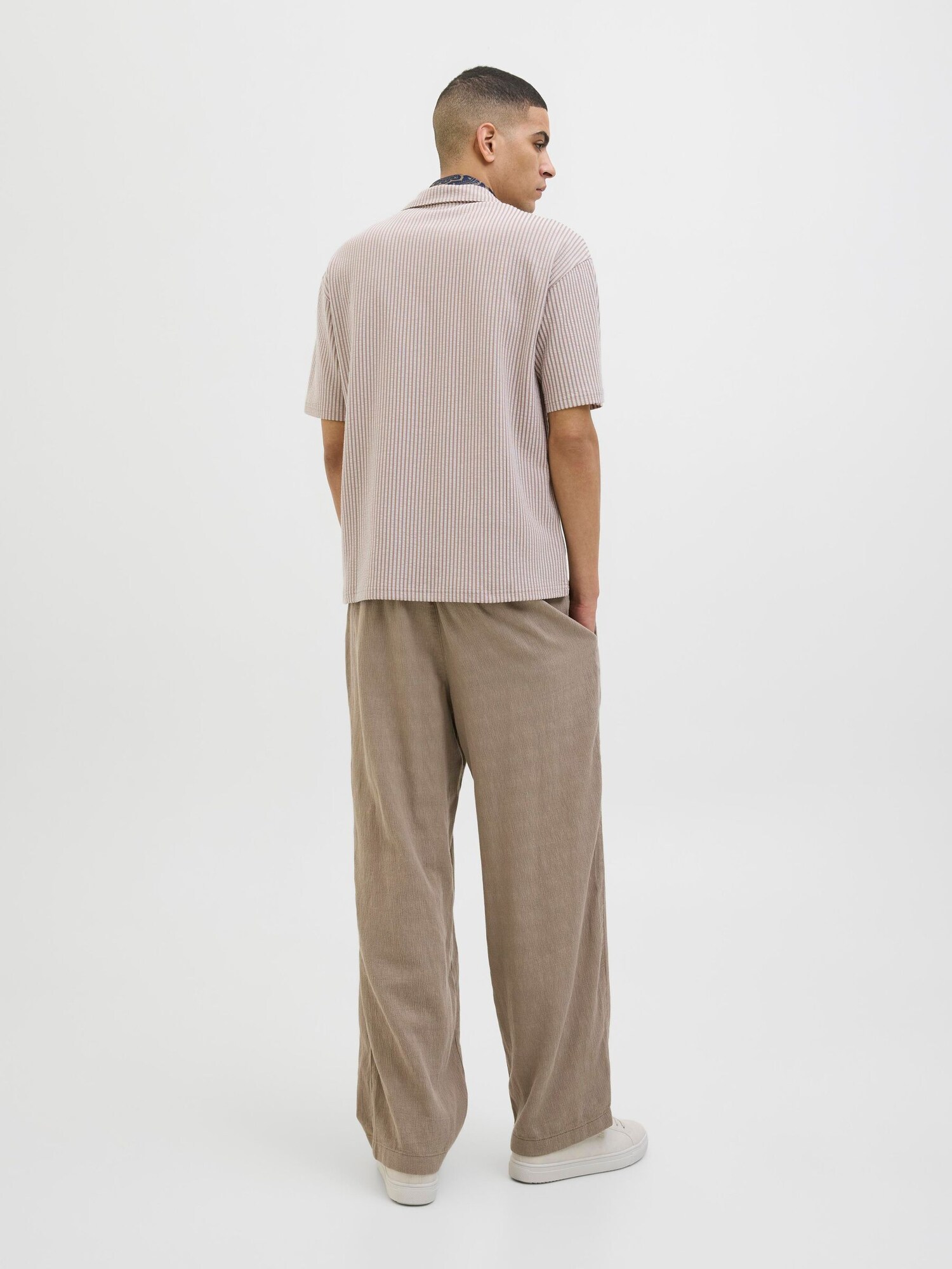 JACK & JONES Košeľa 'JORSUMMER' mokka / biela (obrázok 3)