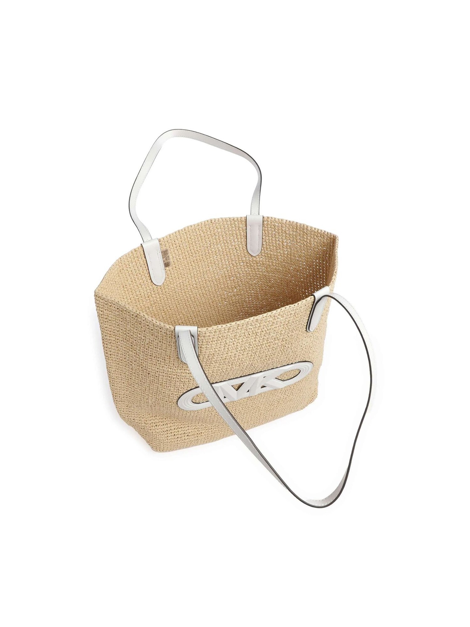 Michael Kors Bolsa de playa 'Eliza Extra-Large Empire Logo Straw Tote Bag' beige – imagen 2