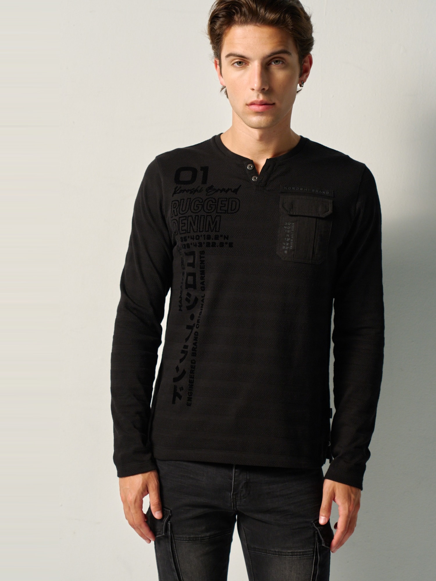 KOROSHI Tricou negru