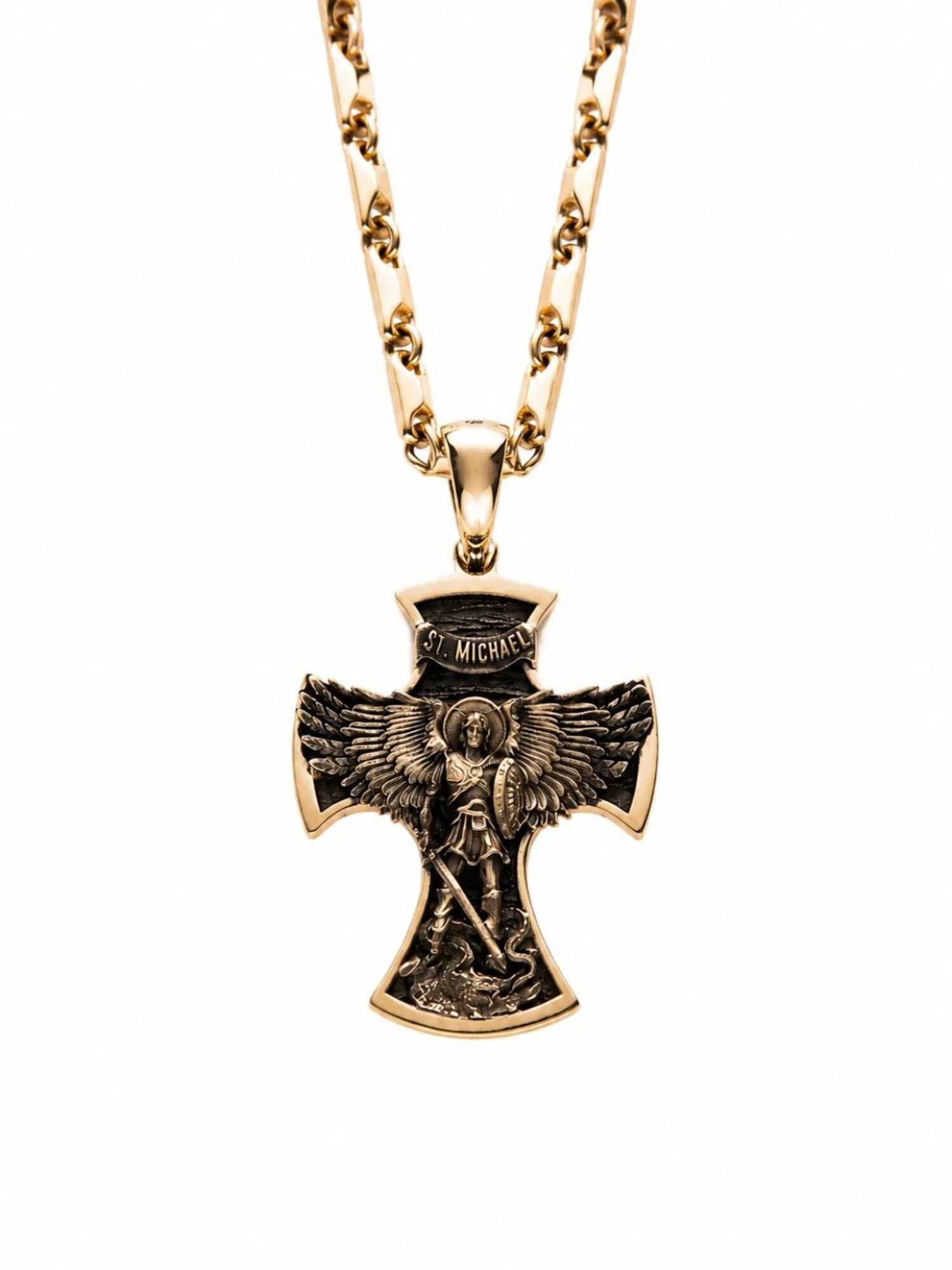 REYTEL Privjesak 'ST. ARCHANGEL MICHAEL' zlatna