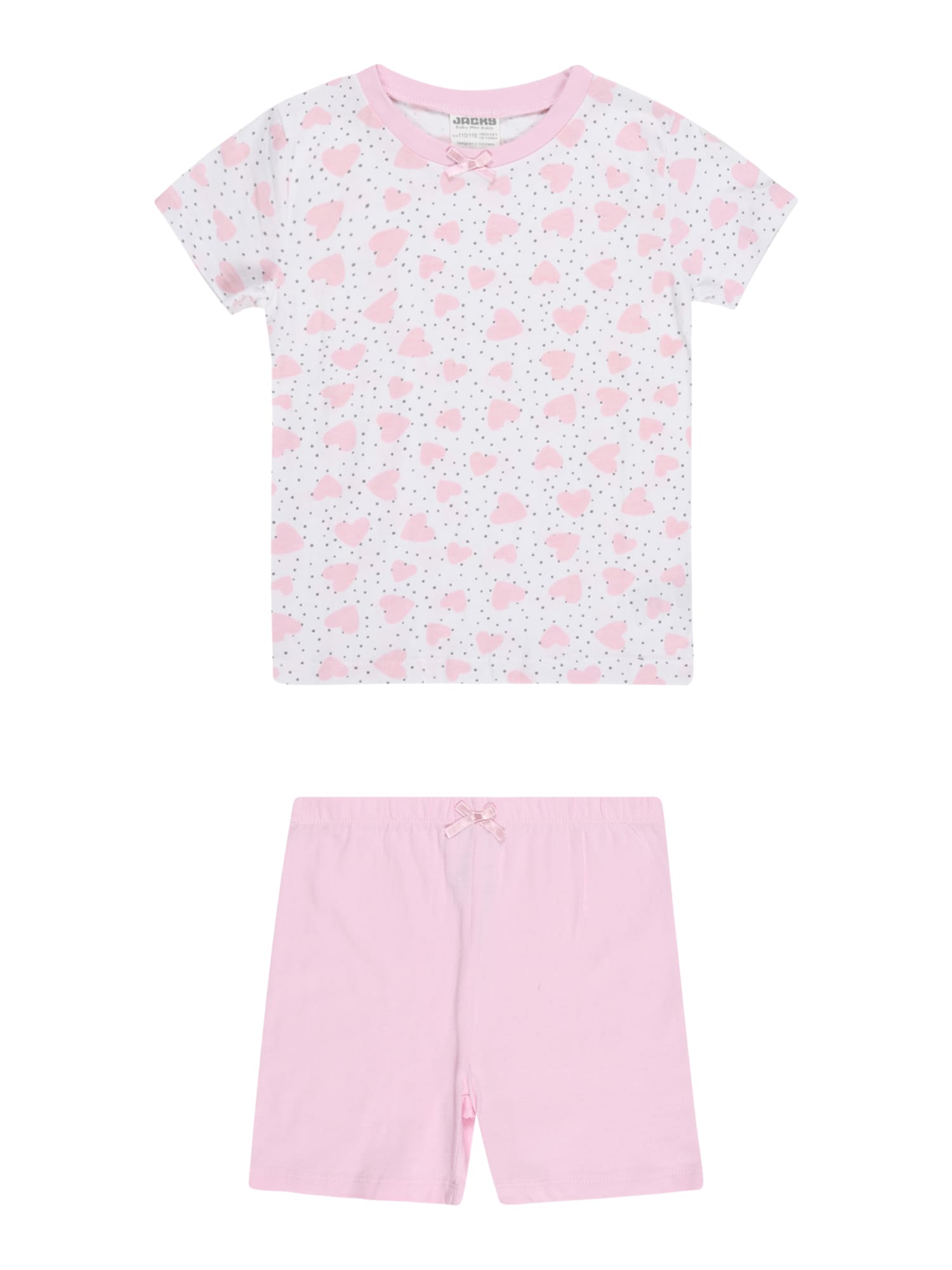 JACKY Pidžama set  siva / roza / bijela