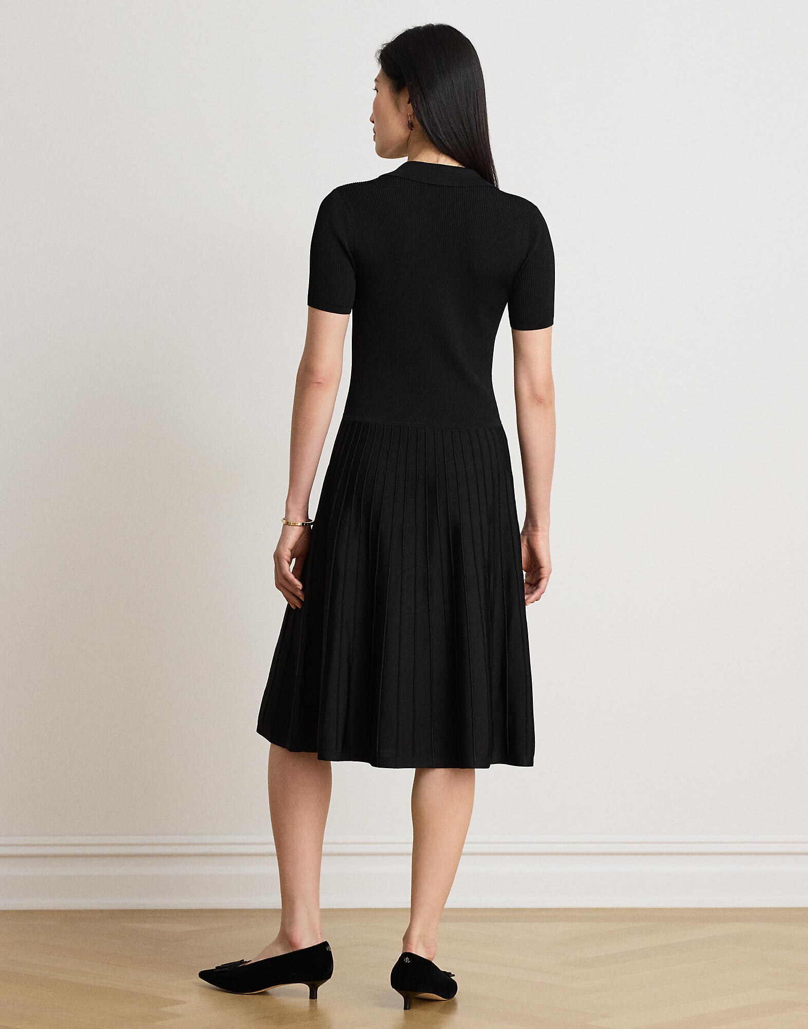 Lauren Ralph Lauren Vestido de punto negro – imagen 7