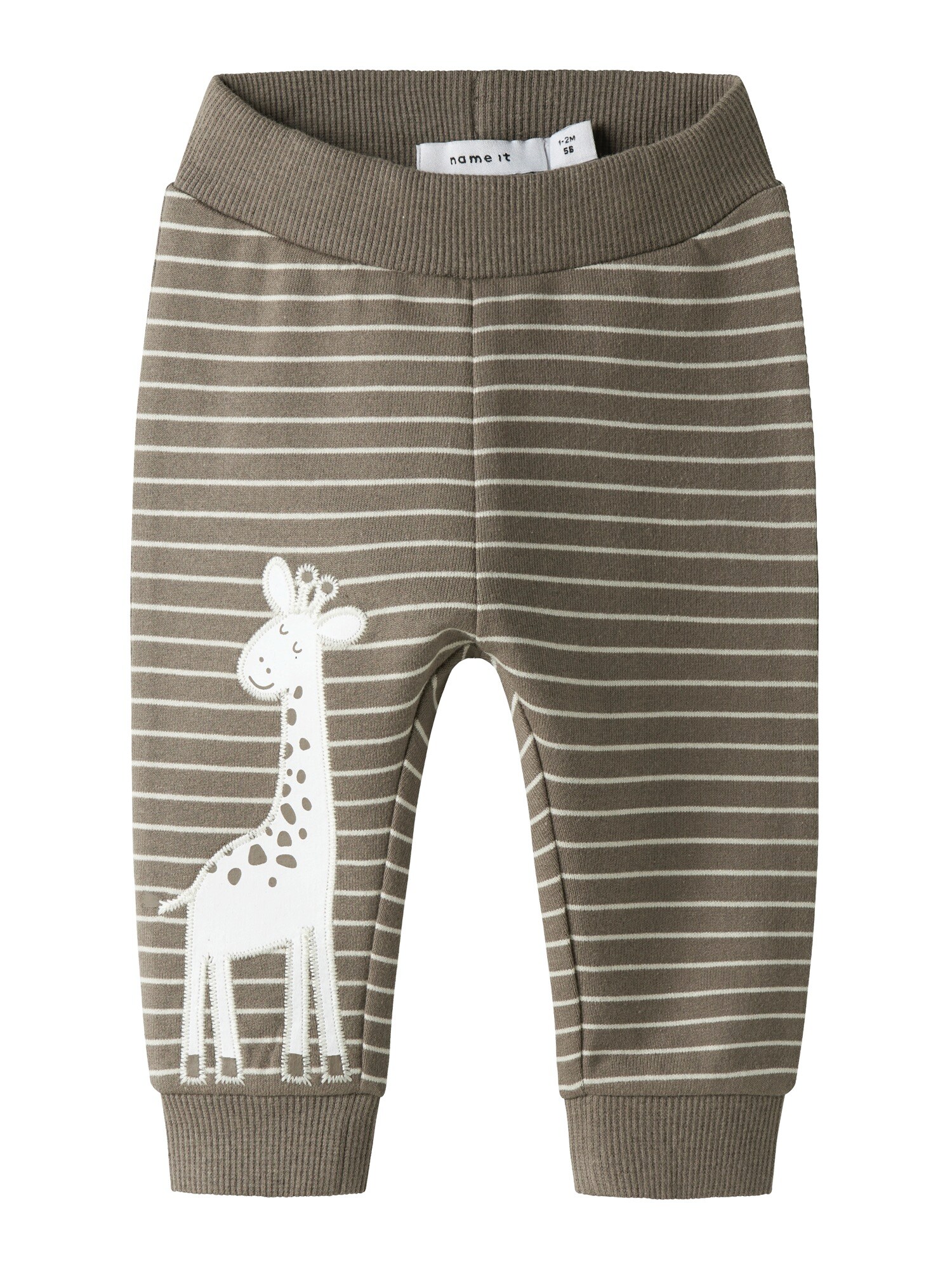 NAME IT Pantaloni NBNTUT  maro / alb