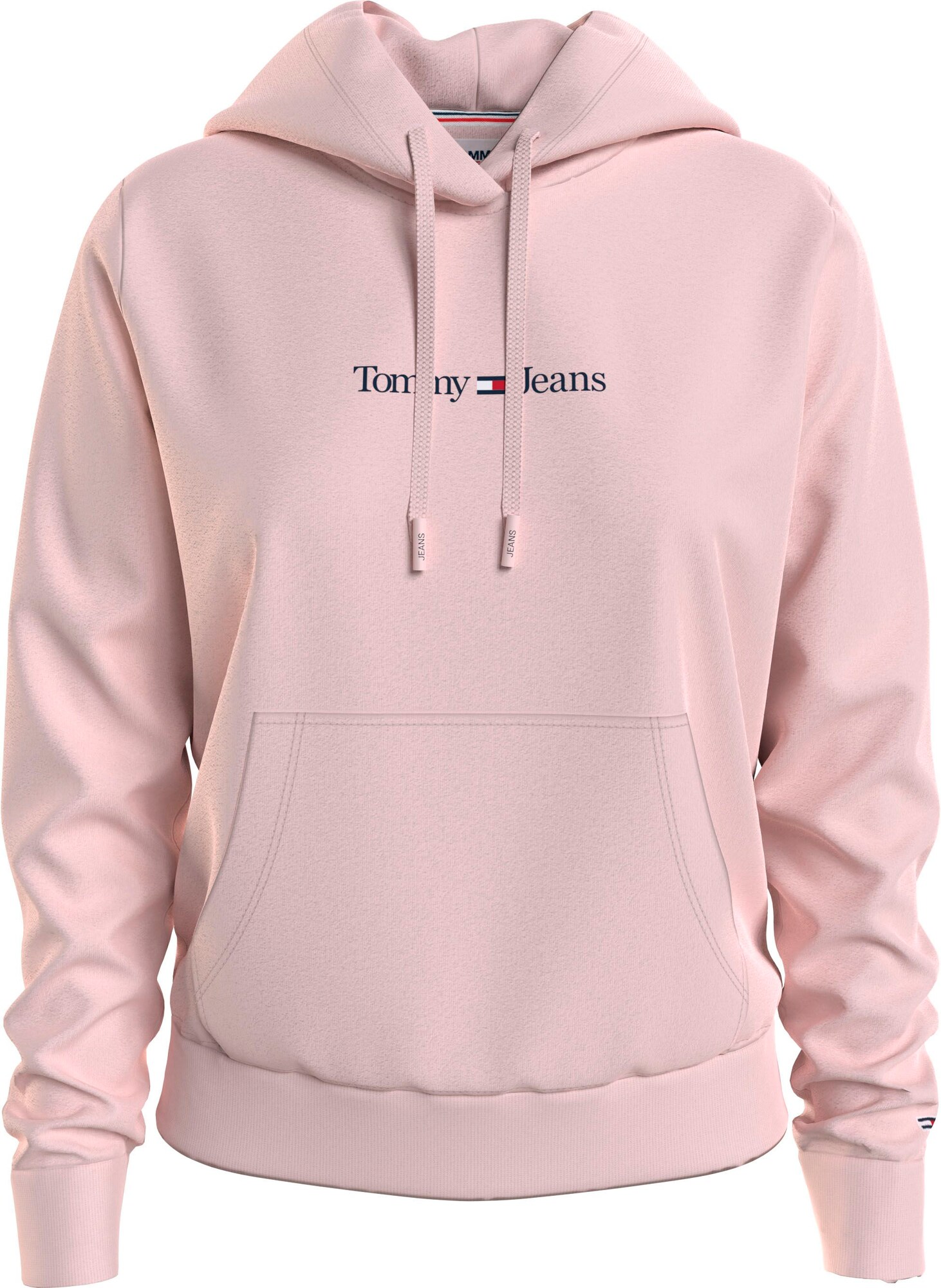 Tommy Jeans Mikina  námornícka modrá / ružová / tmavočervená / biela