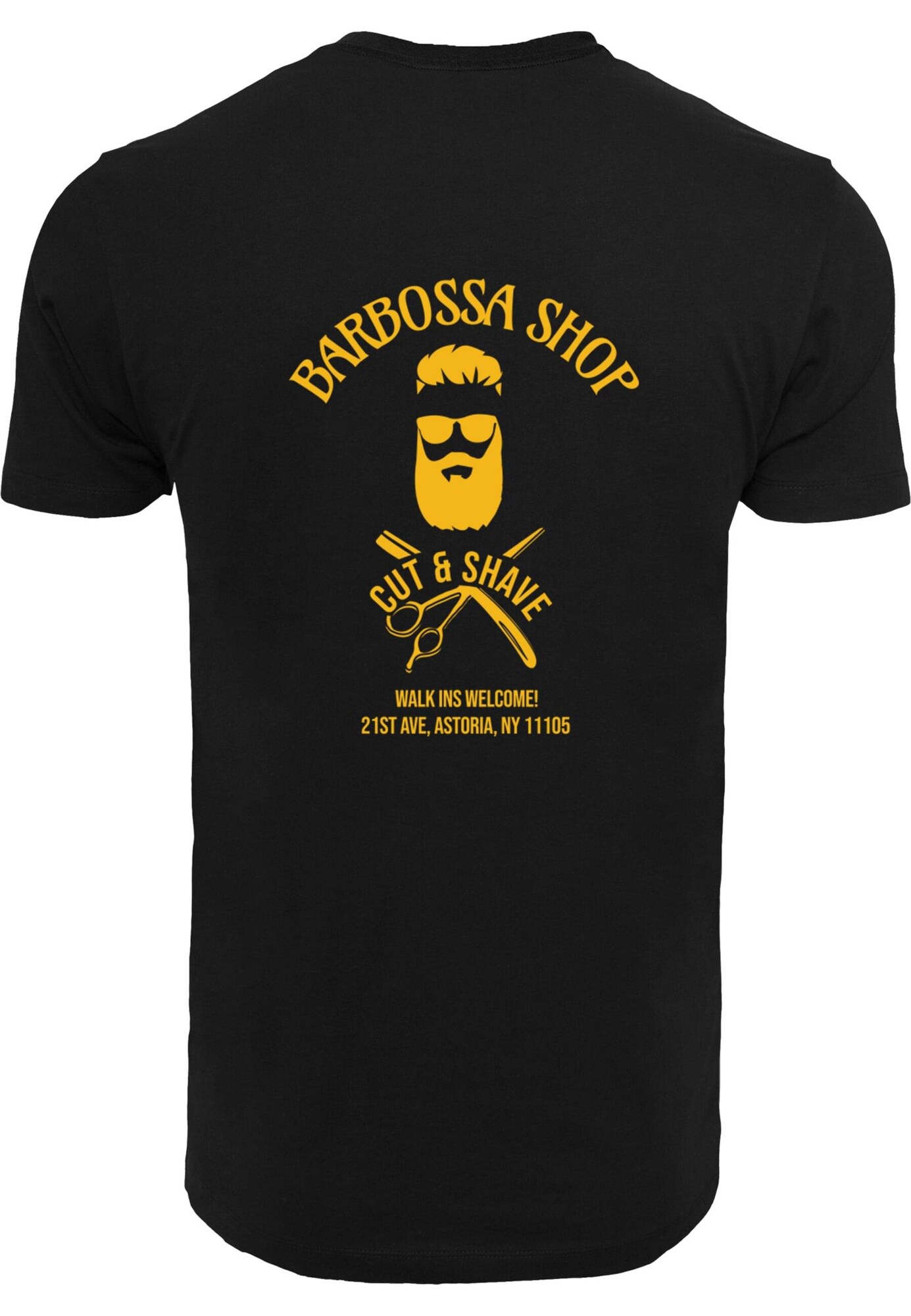 Mister Tee Póló 'Barbossa'  aranysárga / fekete termék 2. képe