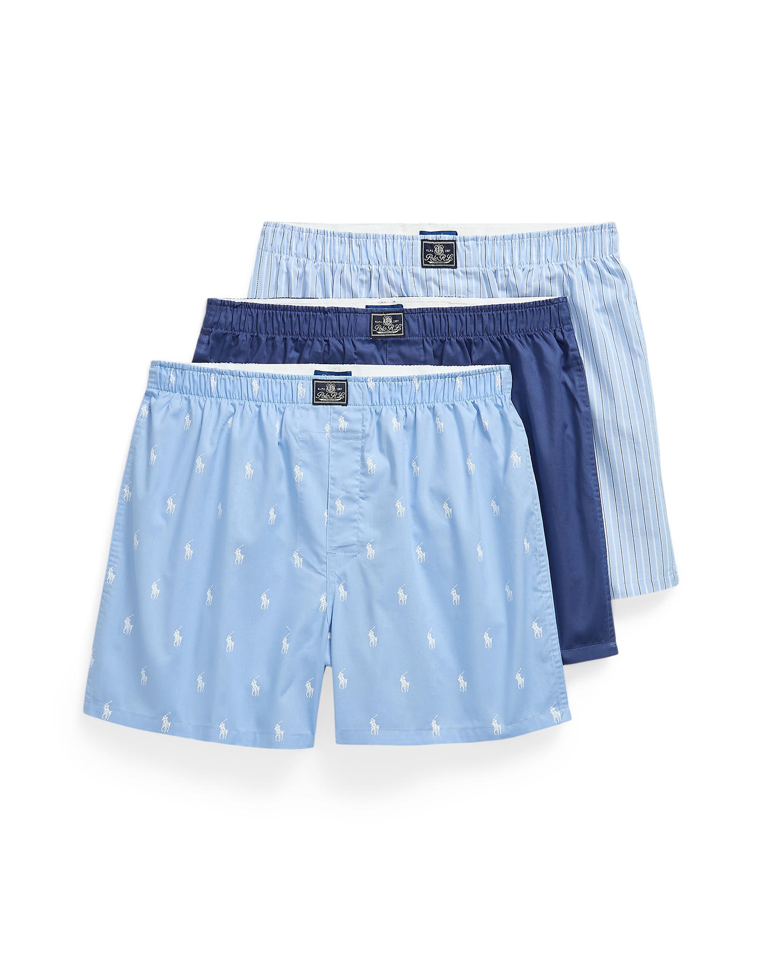Polo Ralph Lauren Boxeri albastru marin / albastru deschis / alb