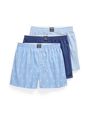 Polo Ralph Lauren Calzoncillo boxer  marino / azul claro / blanco