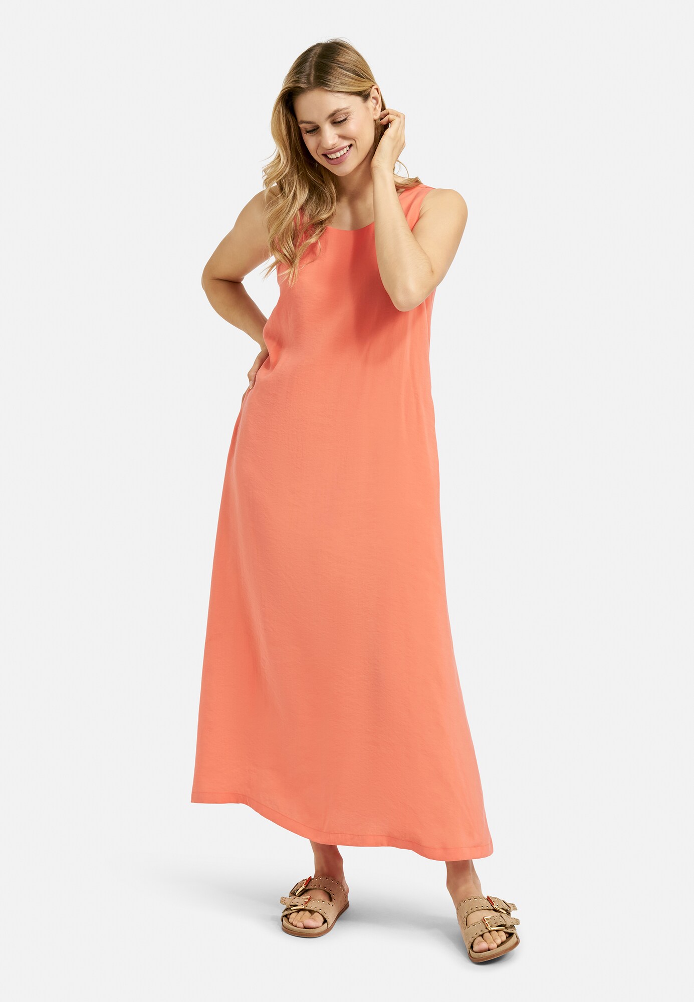 Thumbnail - Milano Italy Ärmelloses Maxikleid mit A-Linie