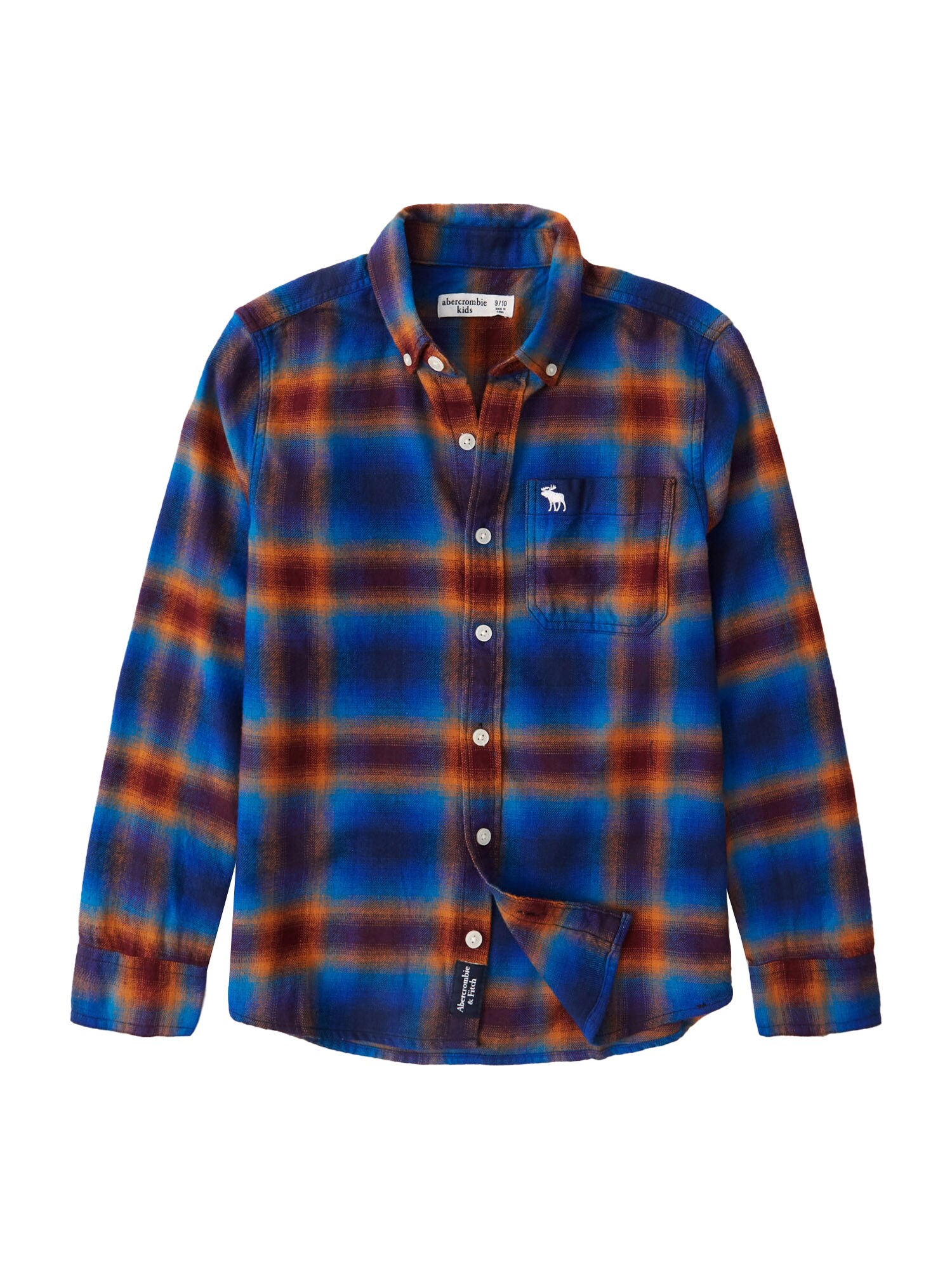 Abercrombie & Fitch Dalykiniai marškiniai  mėlyna / rusva / violetinė-mėlyna