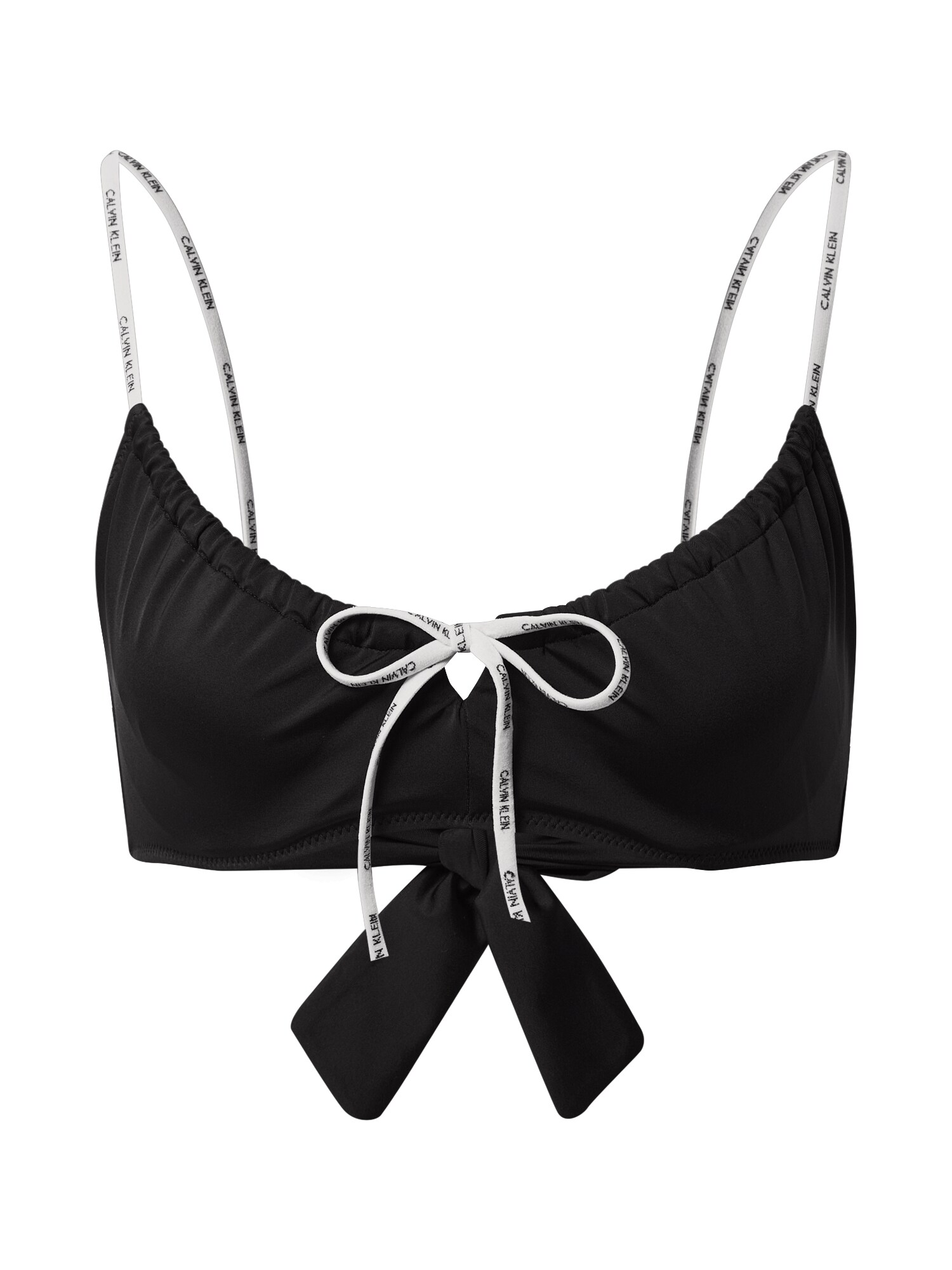 Calvin Klein Swimwear Bikinio viršutinė dalis  balta / juoda