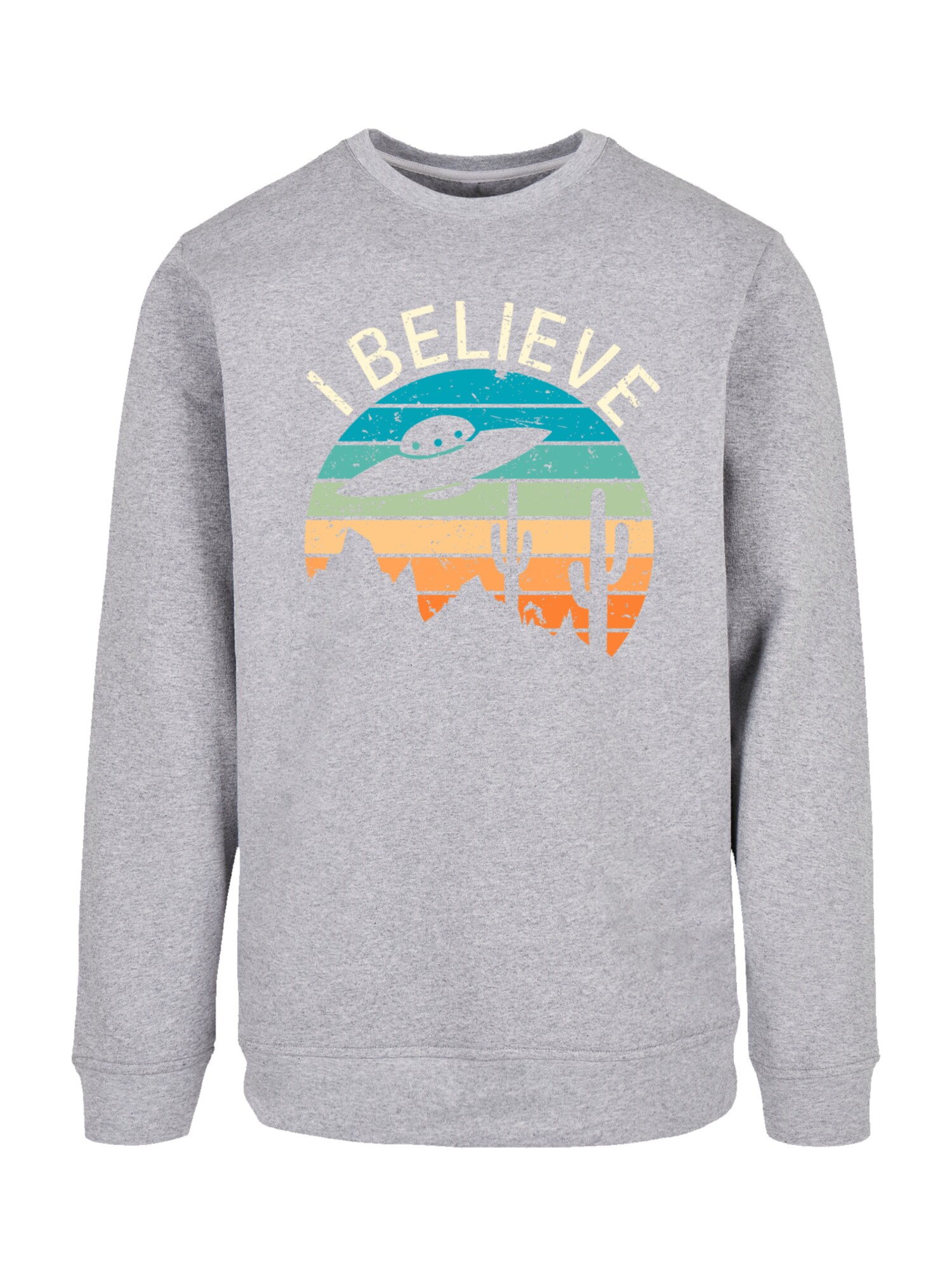 Thumbnail - F4NT4STIC Sweatshirt I Believe UFO Alien Sonnenuntergang