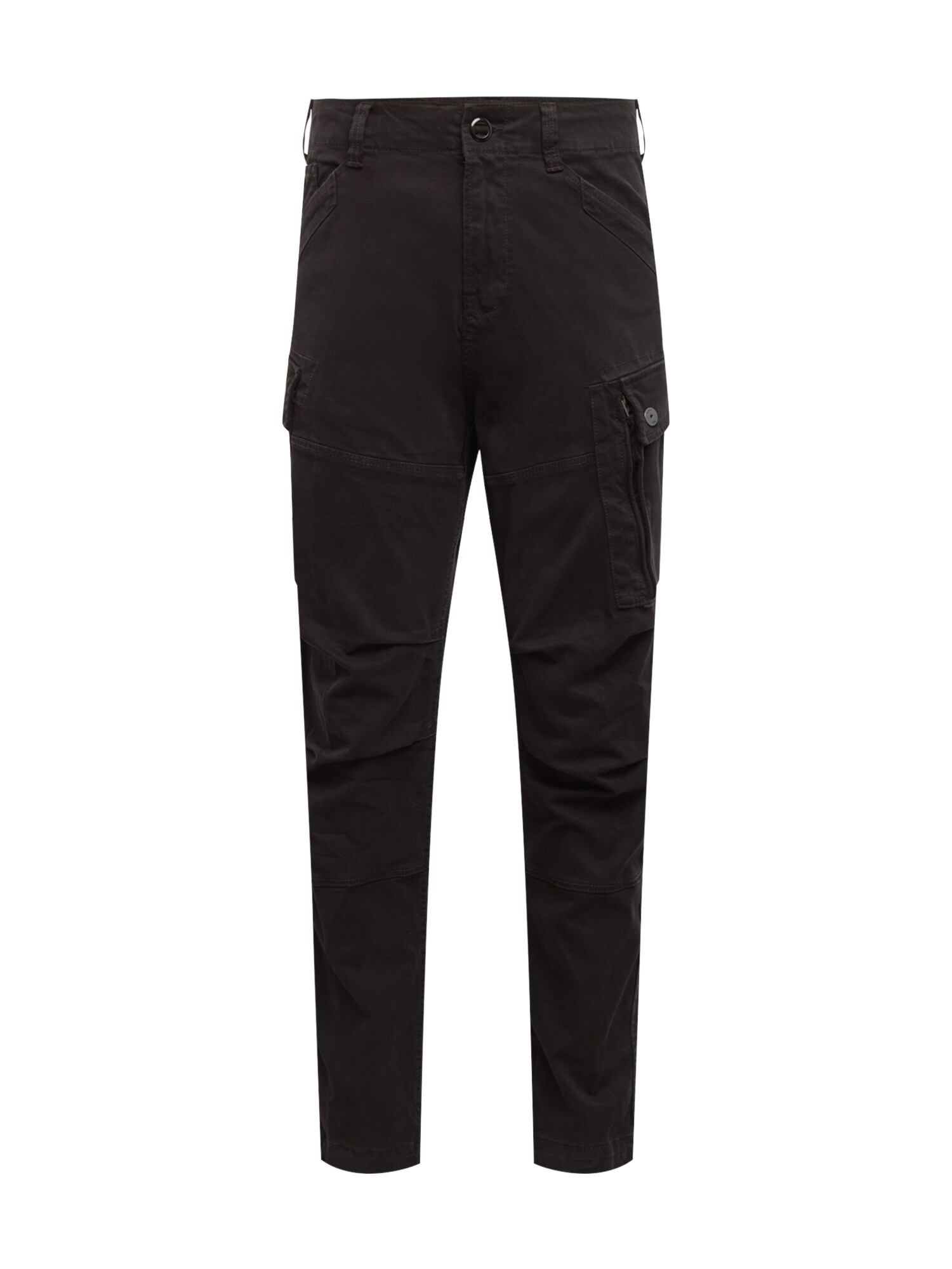 G-Star RAW Laisvo stiliaus kelnės 'Roxic straight tapered'  juodo džinso spalva