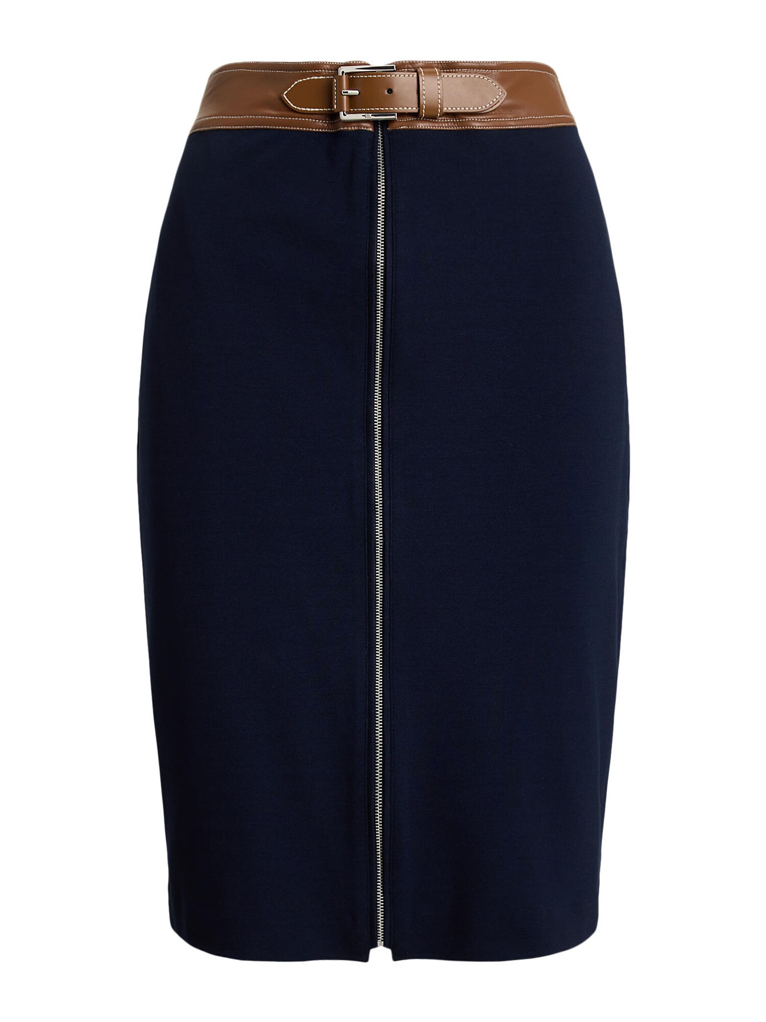 Lauren Ralph Lauren Fustă GRELLAY  bleumarin / maro