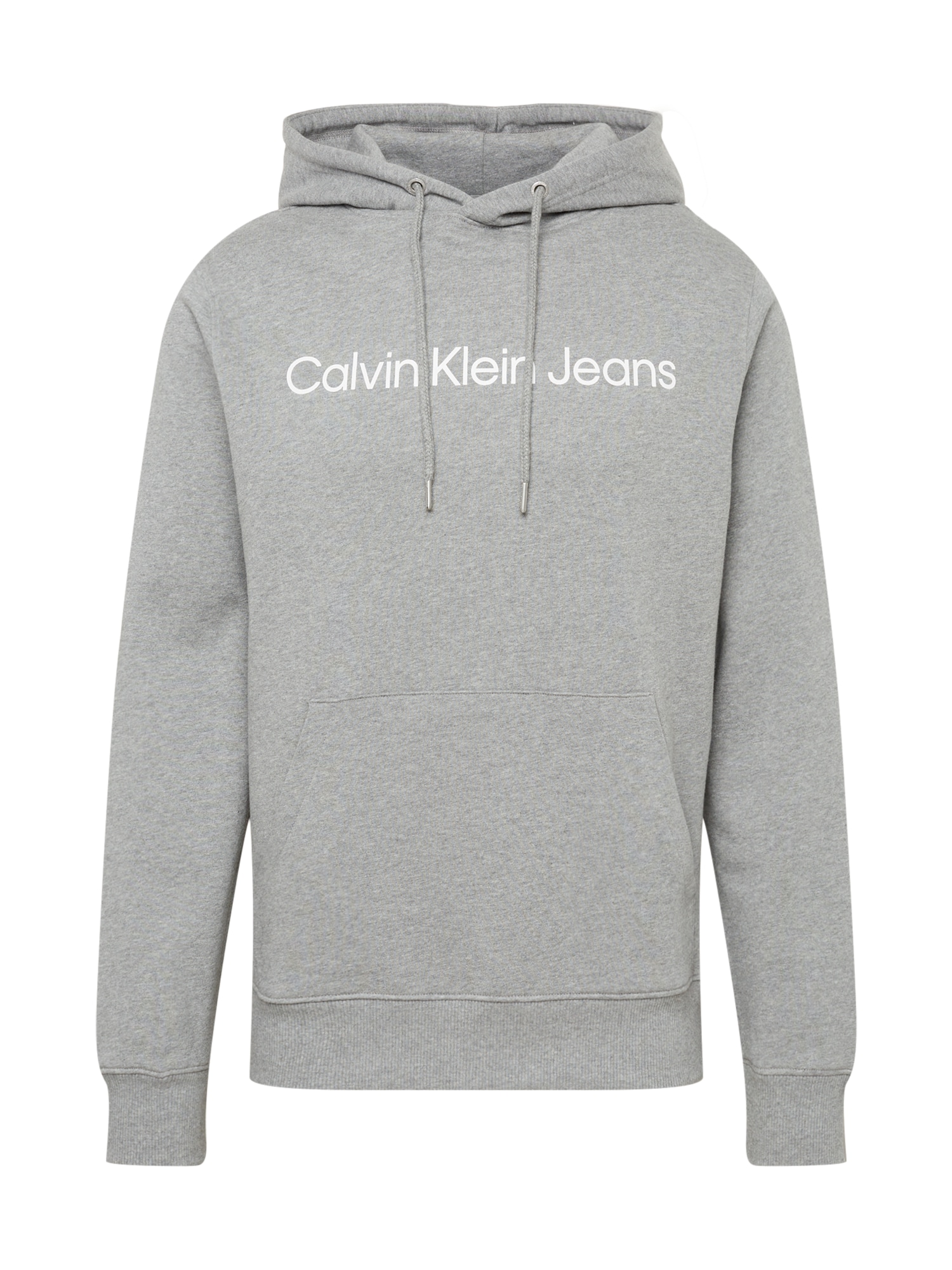 Calvin Klein Jeans Megztinis be užsegimo pilka / balta