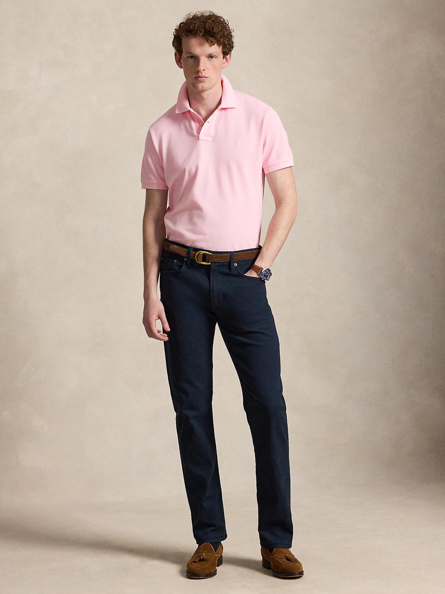 Polo Ralph Lauren Camiseta  rosa claro / blanco – imagen 4