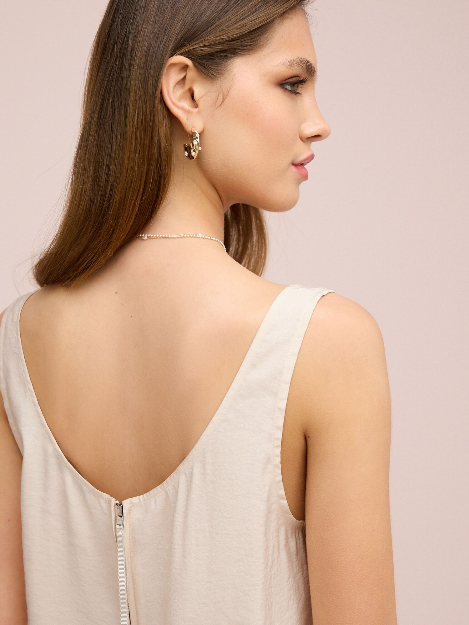 Thumbnail - Next Ärmelloses Tanktop mit U-Ausschnitt Regular Fit