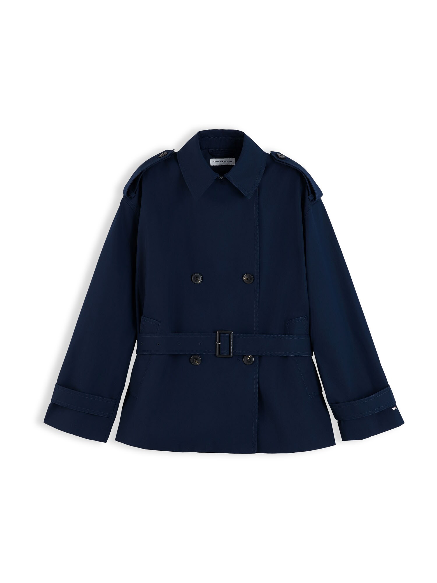 TOMMY HILFIGER Prechodný kabát  tmavomodrá