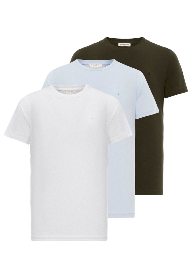 Anou Anou Póló Férfi kék, zöld, fehér , Méret XXL