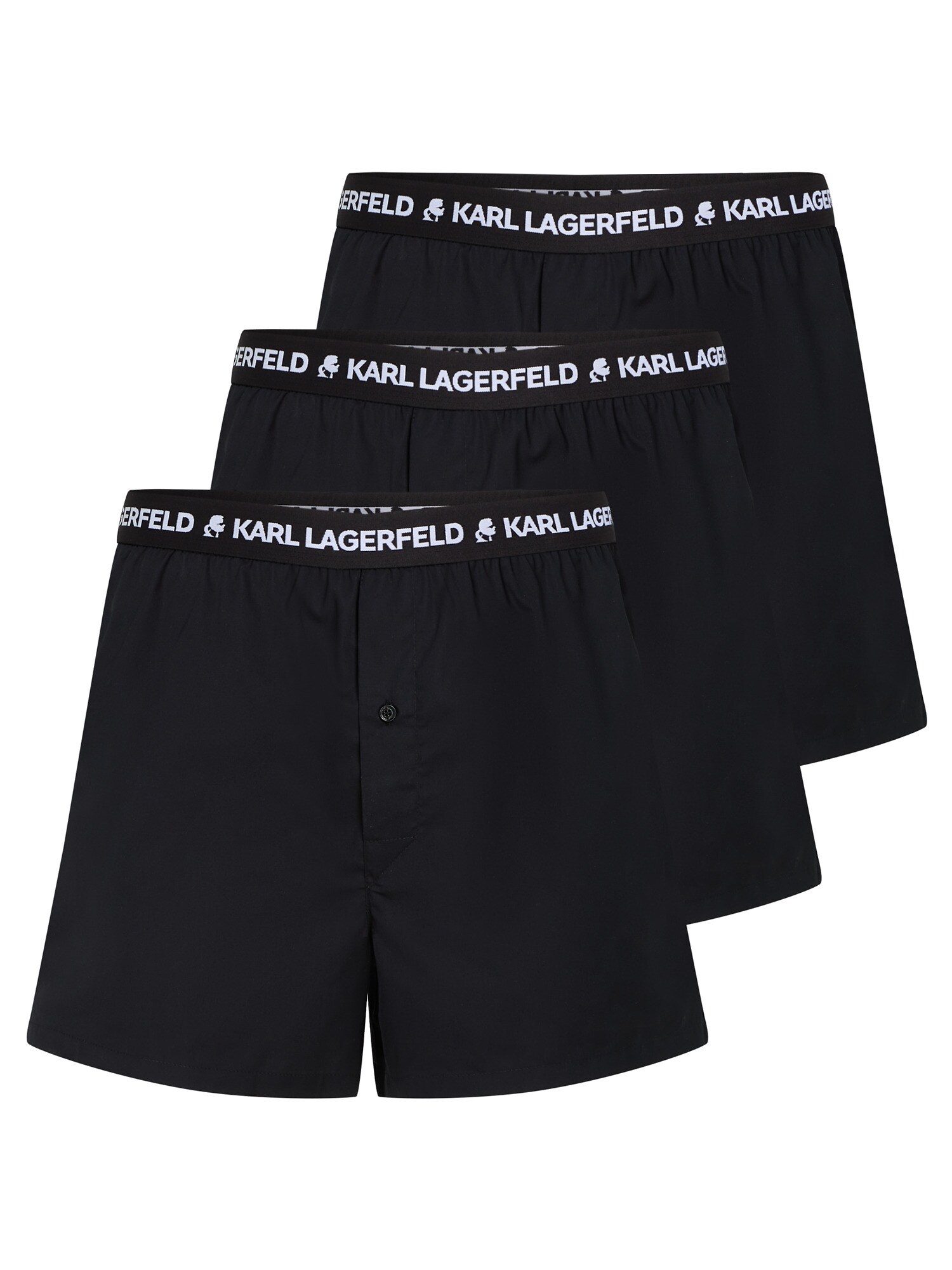 Karl Lagerfeld Boxeri  negru / alb