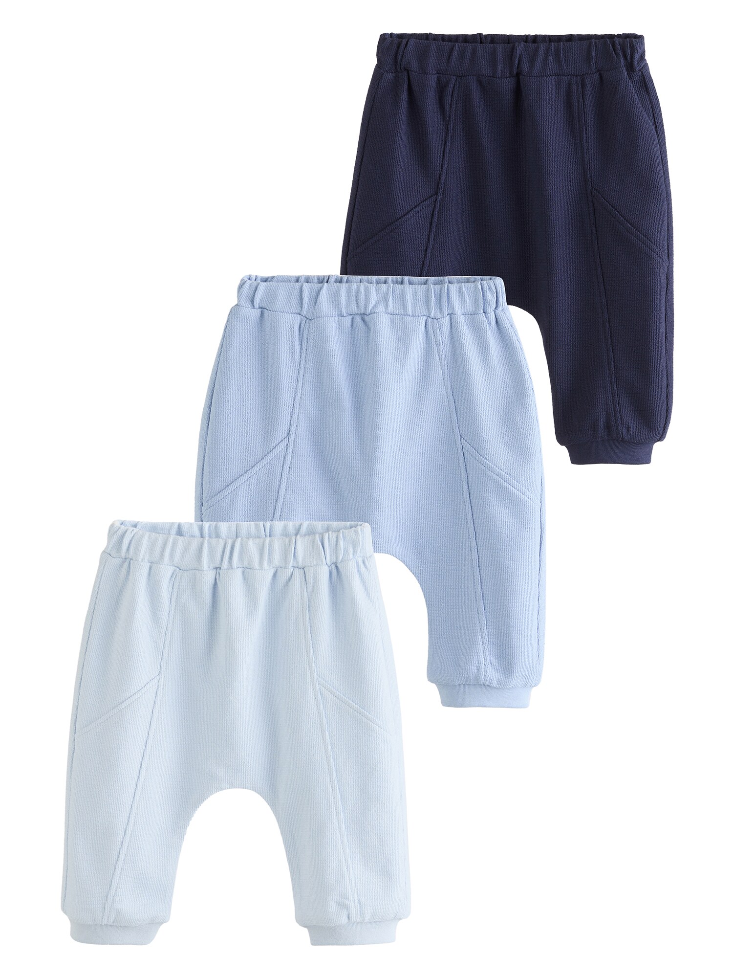 Next Pantaloni  albastru marin / azuriu / albastru deschis