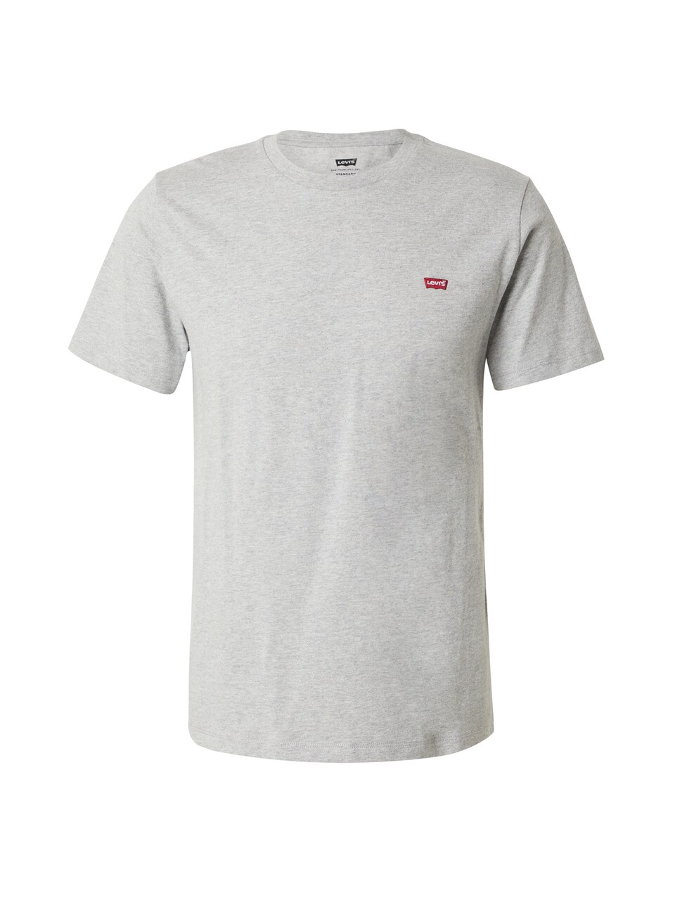 T-shirt 'SS Original HM Tee' gråmelerad / röd