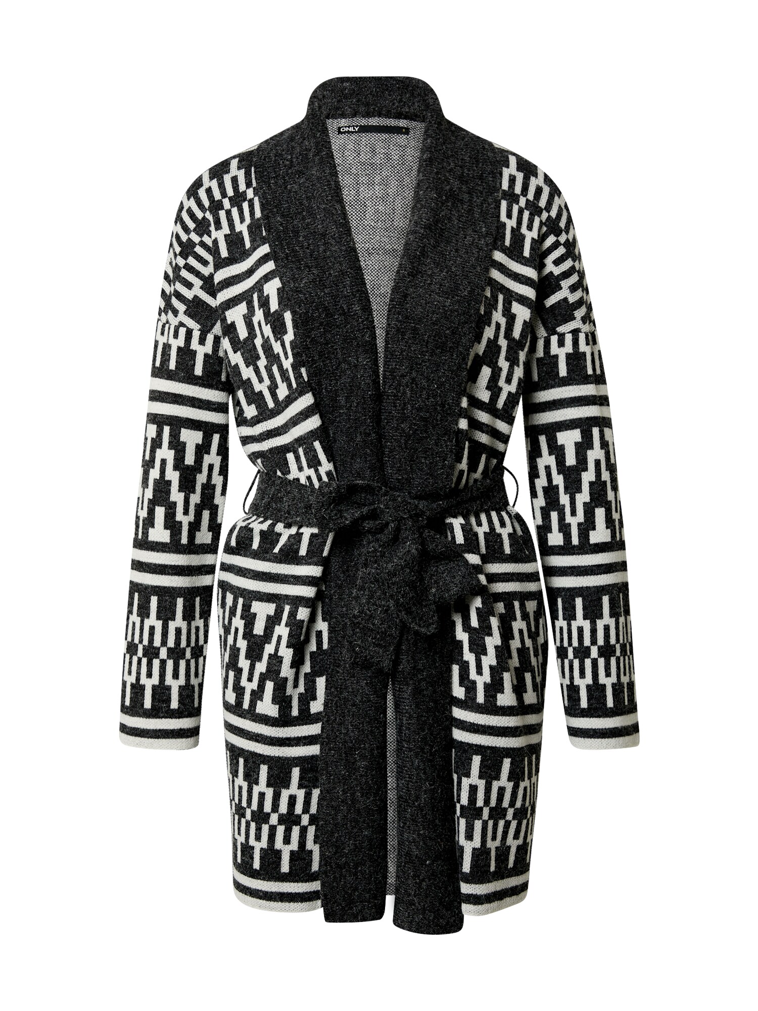 ONLY Kardiganas 'Lynne'  juoda / balta