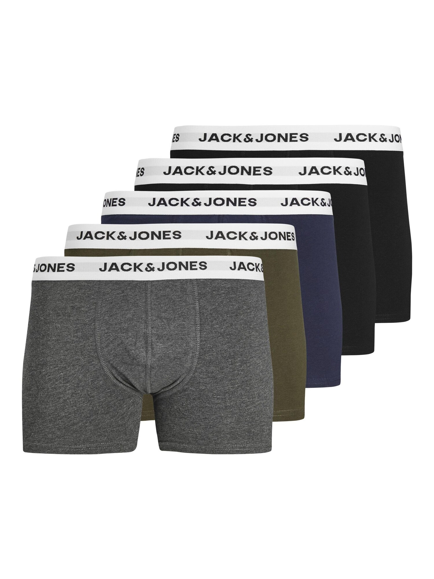 JACK & JONES Boxeri JACBasic albastru închis / gri amestecat / oliv / negru