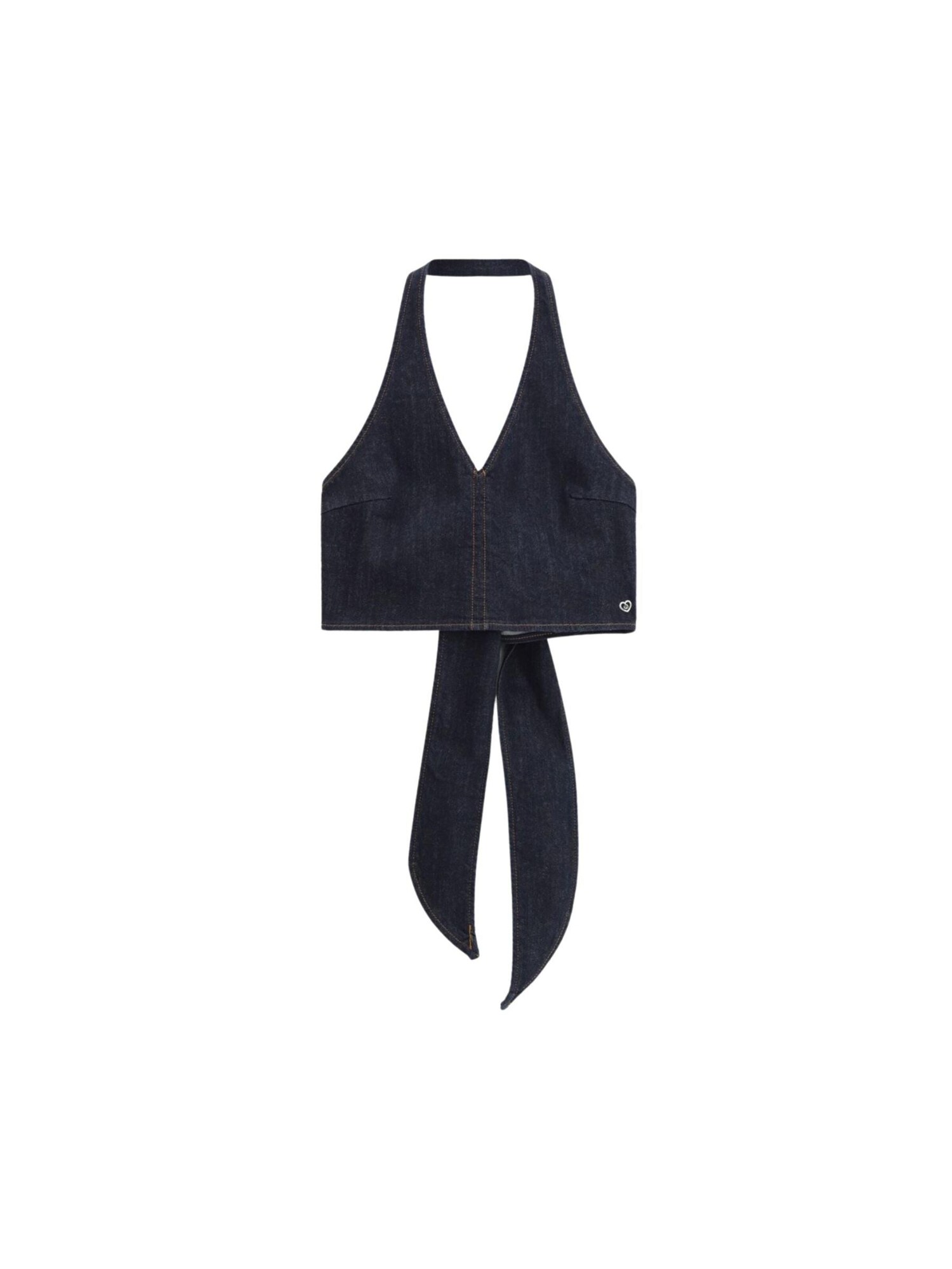 PLEASE Top 'PLEASE CANOTTA canotta'  azul denim