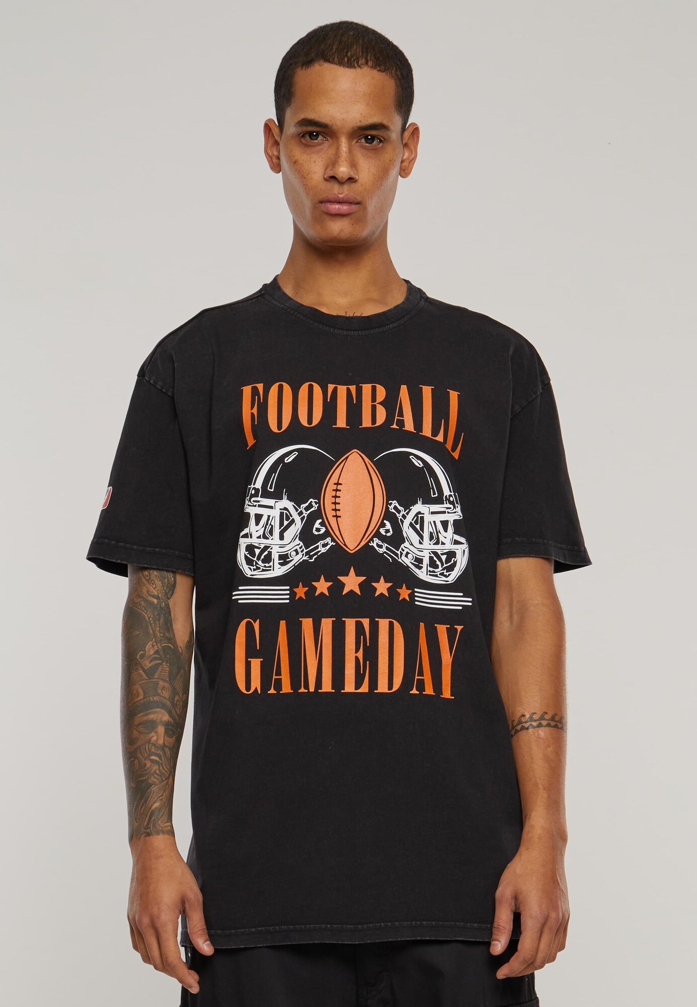 DEF Póló 'Gameday'  narancs / fekete / fehér akciós termékkép 1
